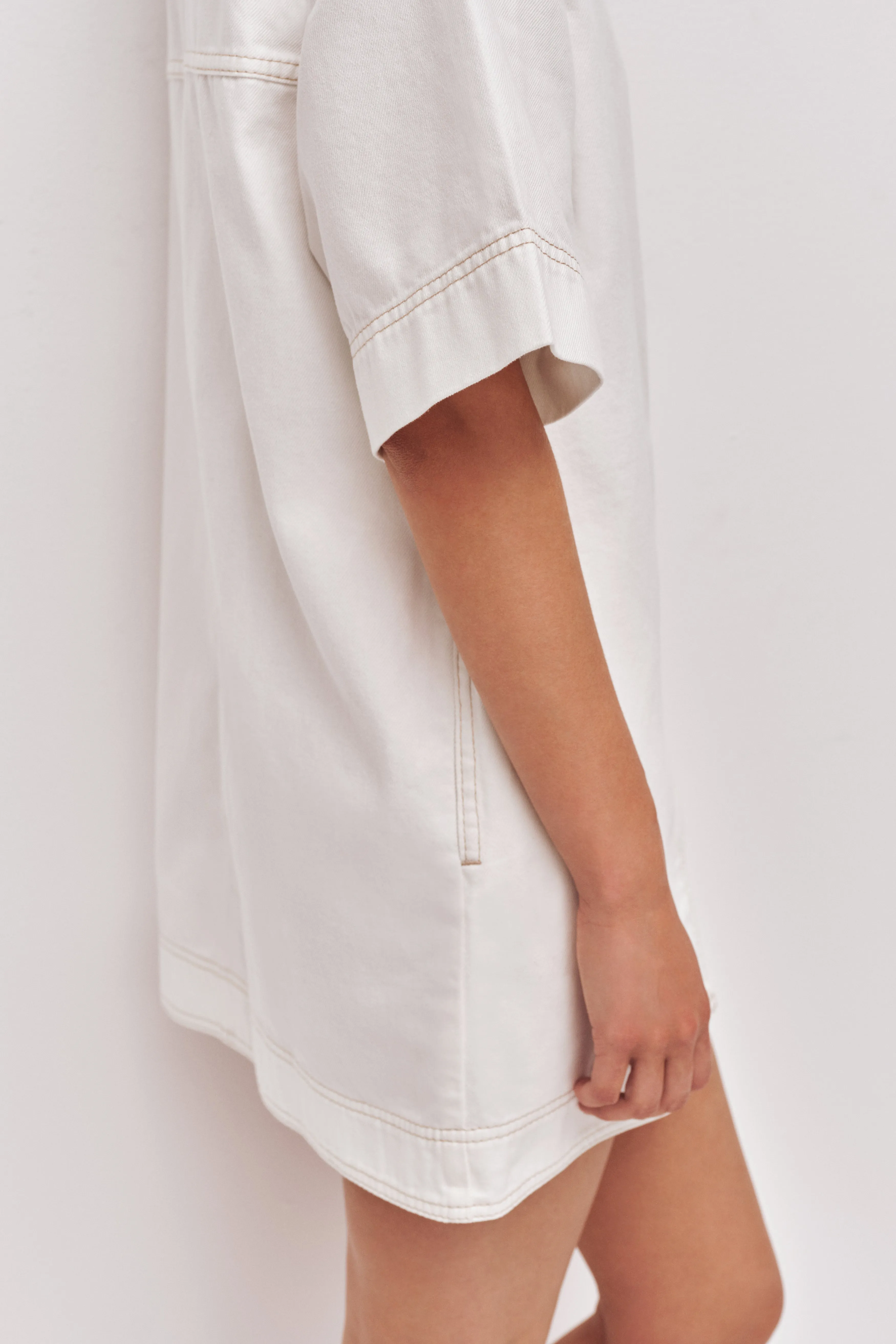 Lumi Denim Mini Tunic Dress sold by Aje product image thumbnail 5