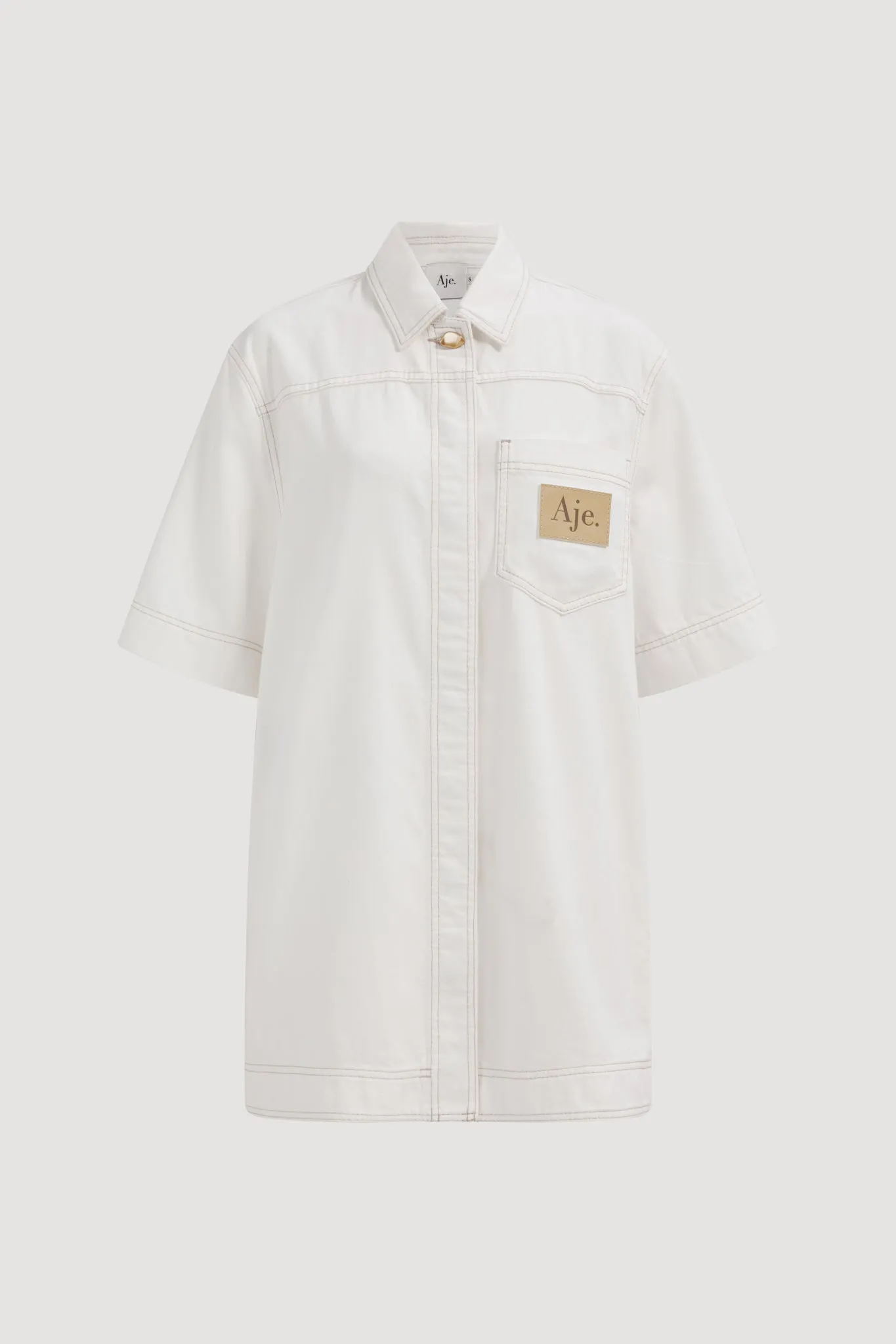 Lumi Denim Mini Tunic Dress sold by Aje product image thumbnail 2