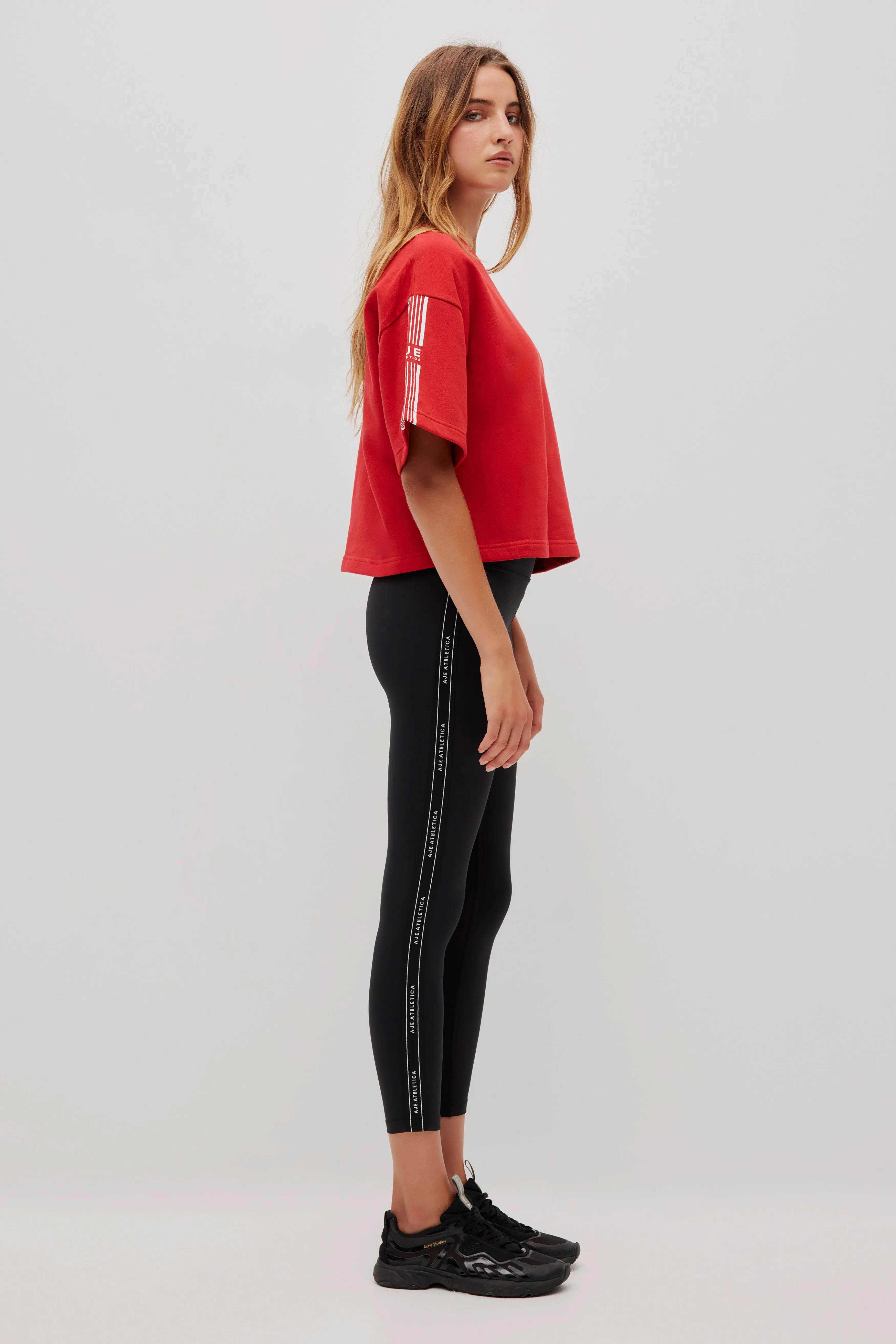 Stripe Crop Terry Tee 116 sold by Aje product image thumbnail 5