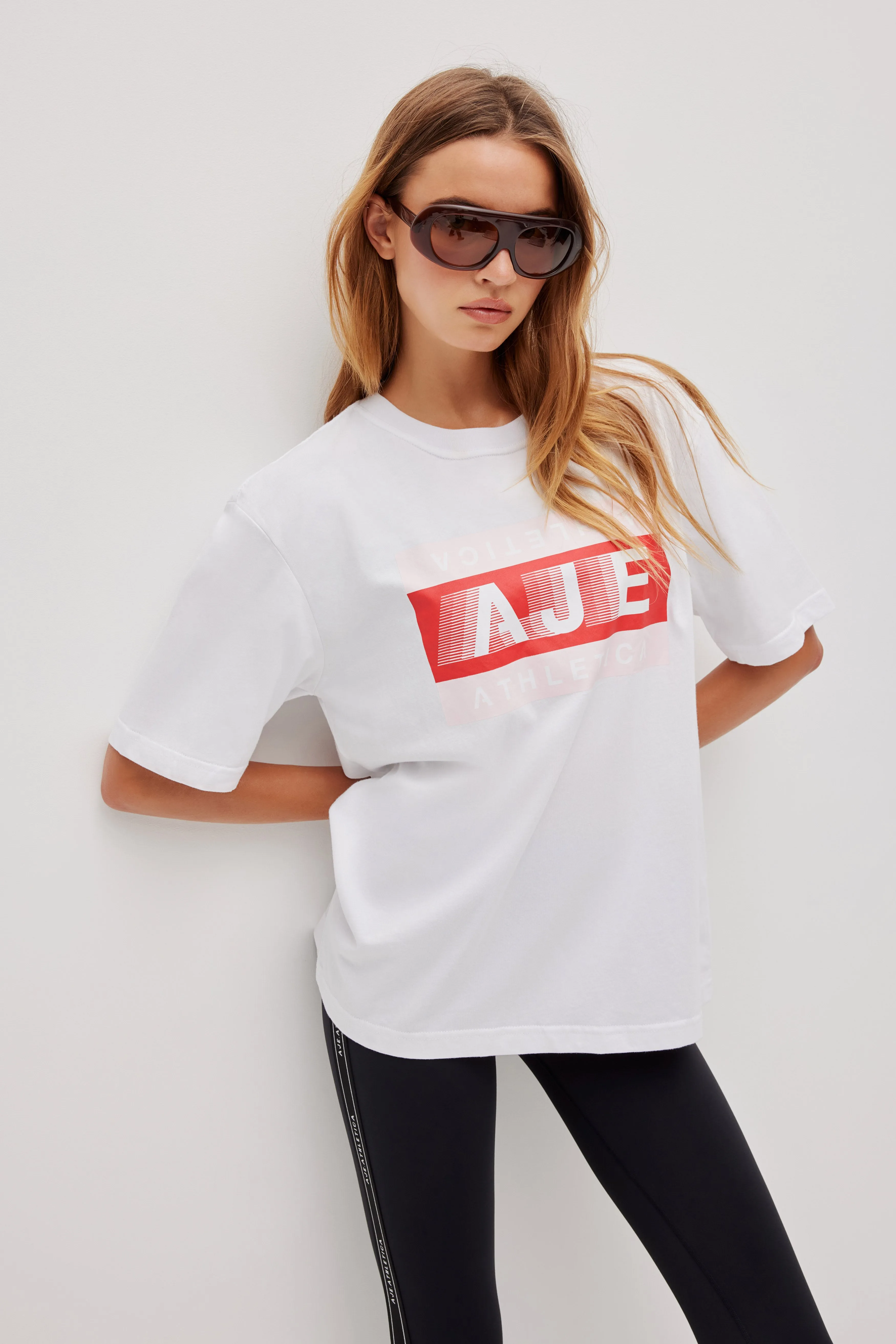 Swift Contrast Logo Tee 102 sold by Aje product image thumbnail 3