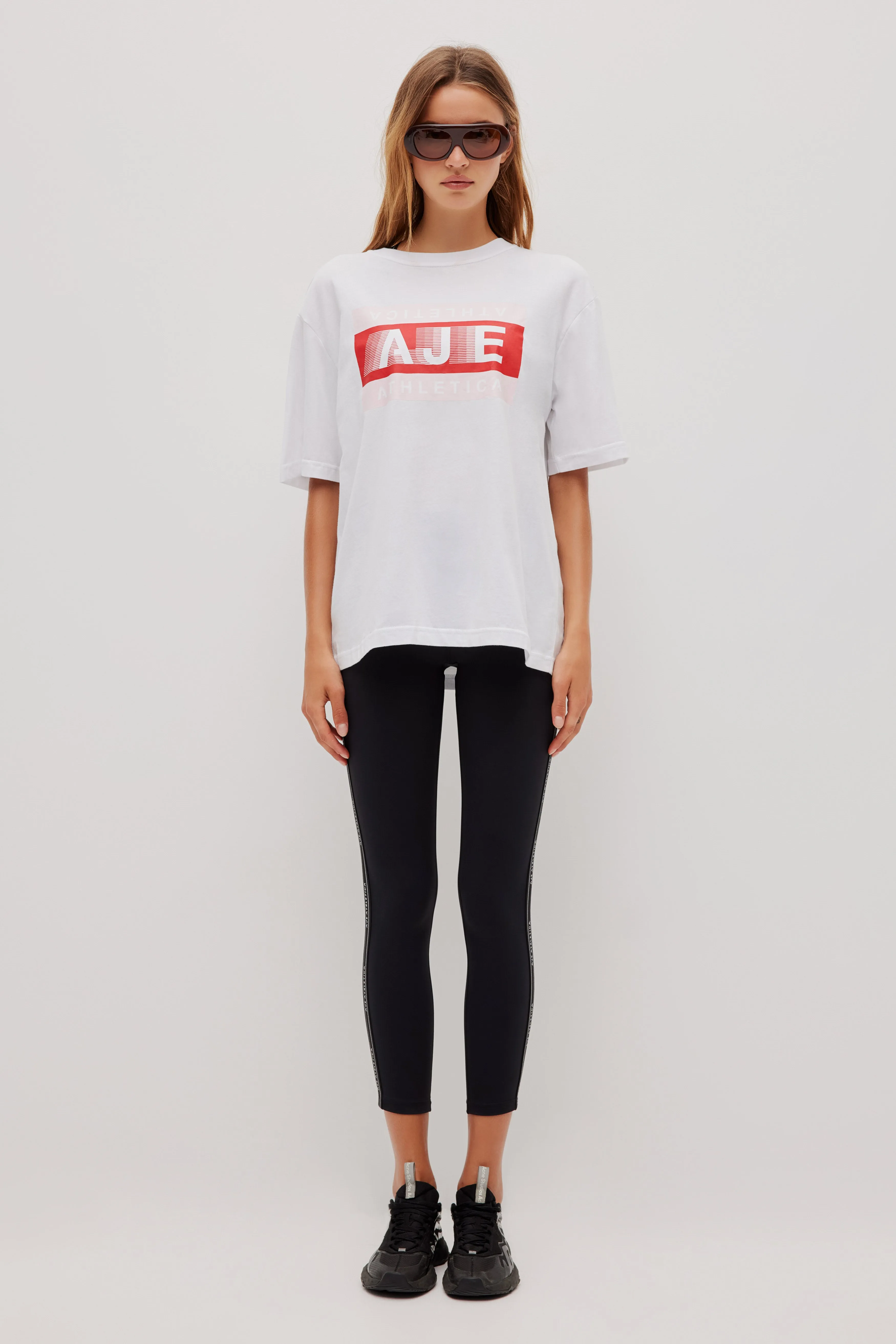 Swift Contrast Logo Tee 102 sold by Aje