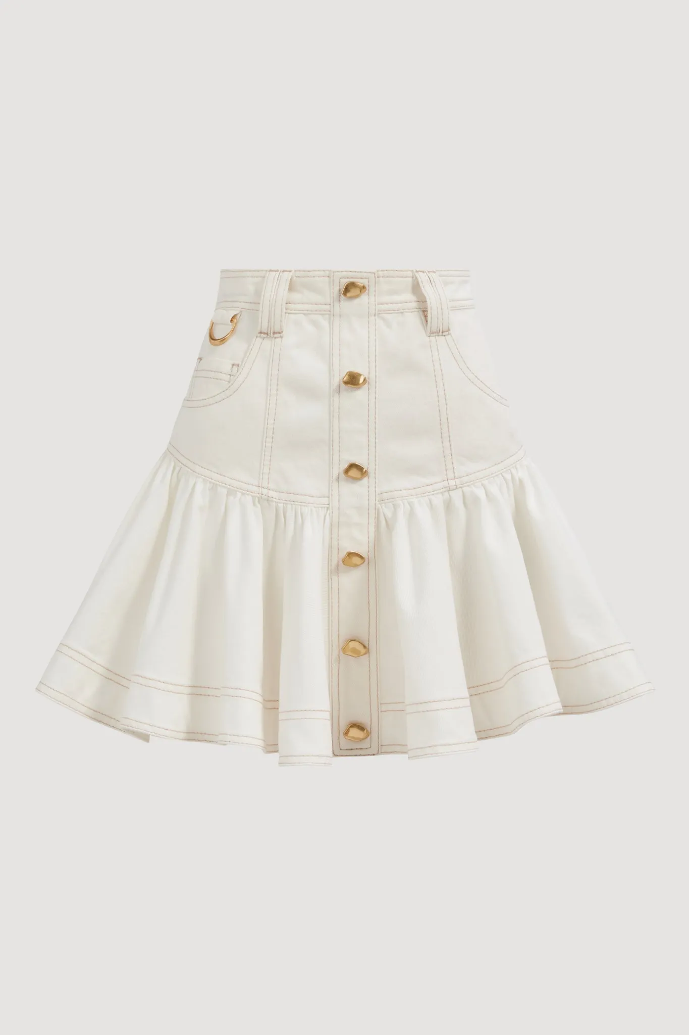Elena Belted Denim Mini Skirt sold by Aje product image thumbnail 2