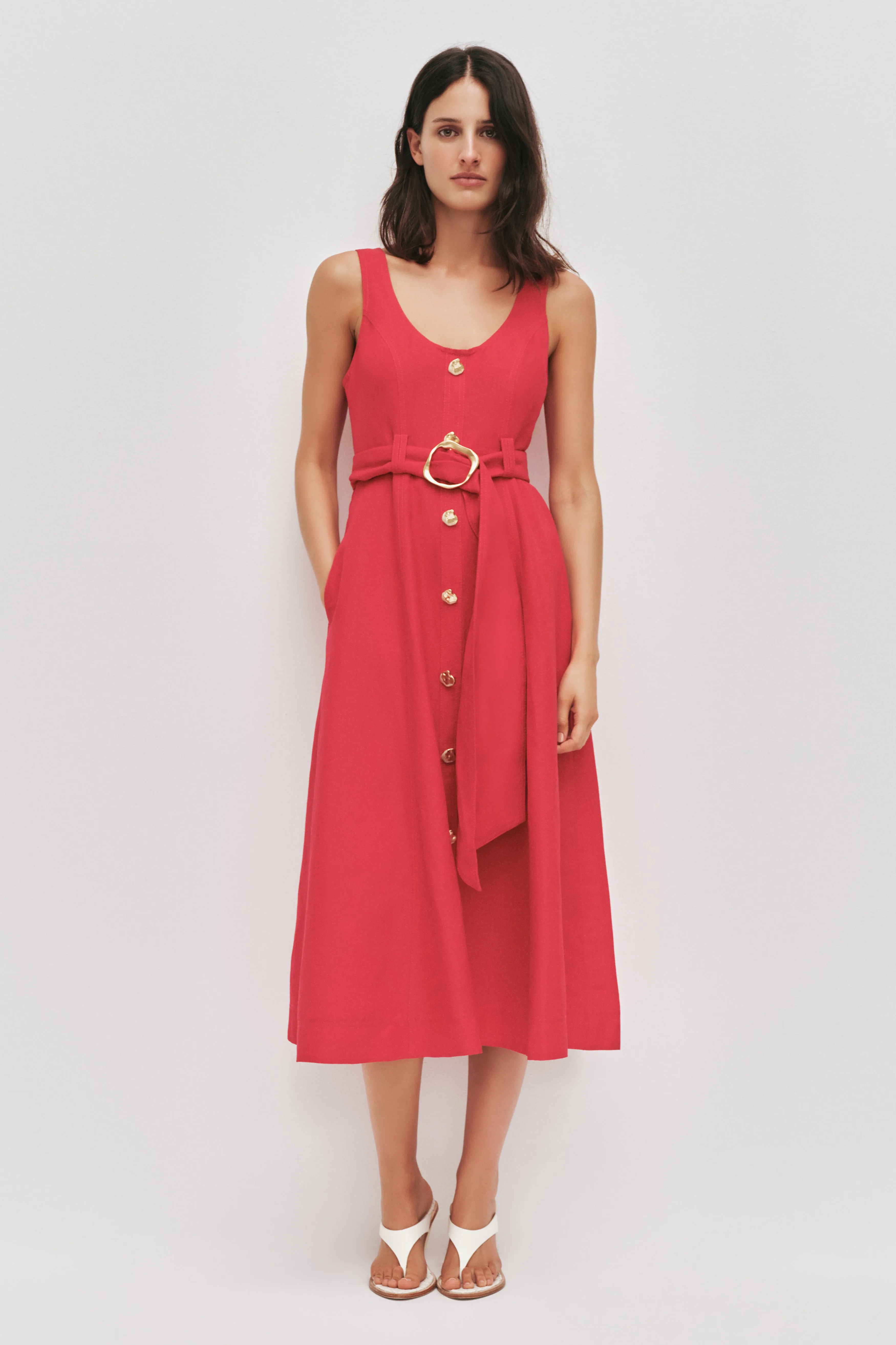 Leonie Midi Dress sold by Aje