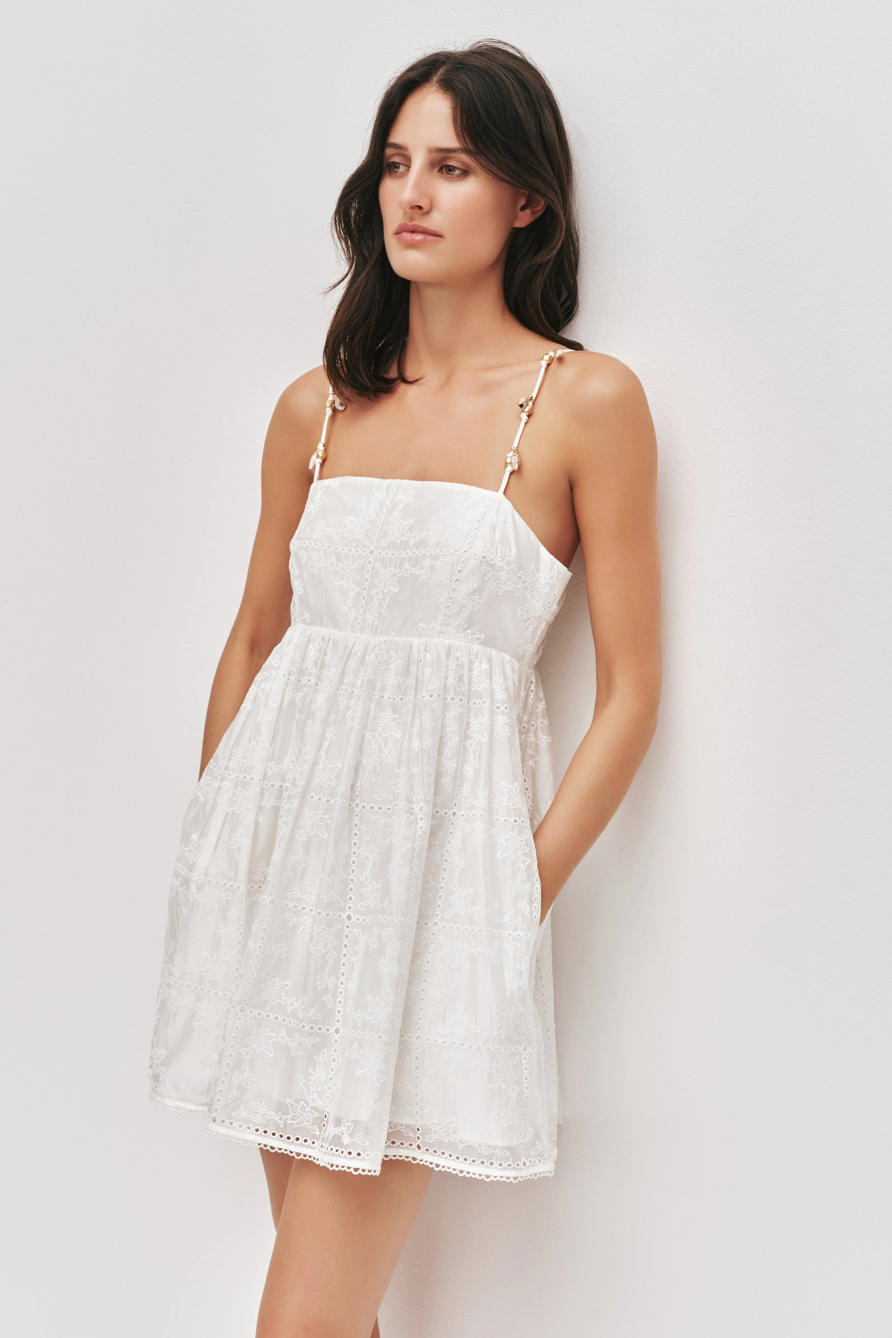 Merritt Embroidered Mini Dress sold by Aje product image thumbnail 3