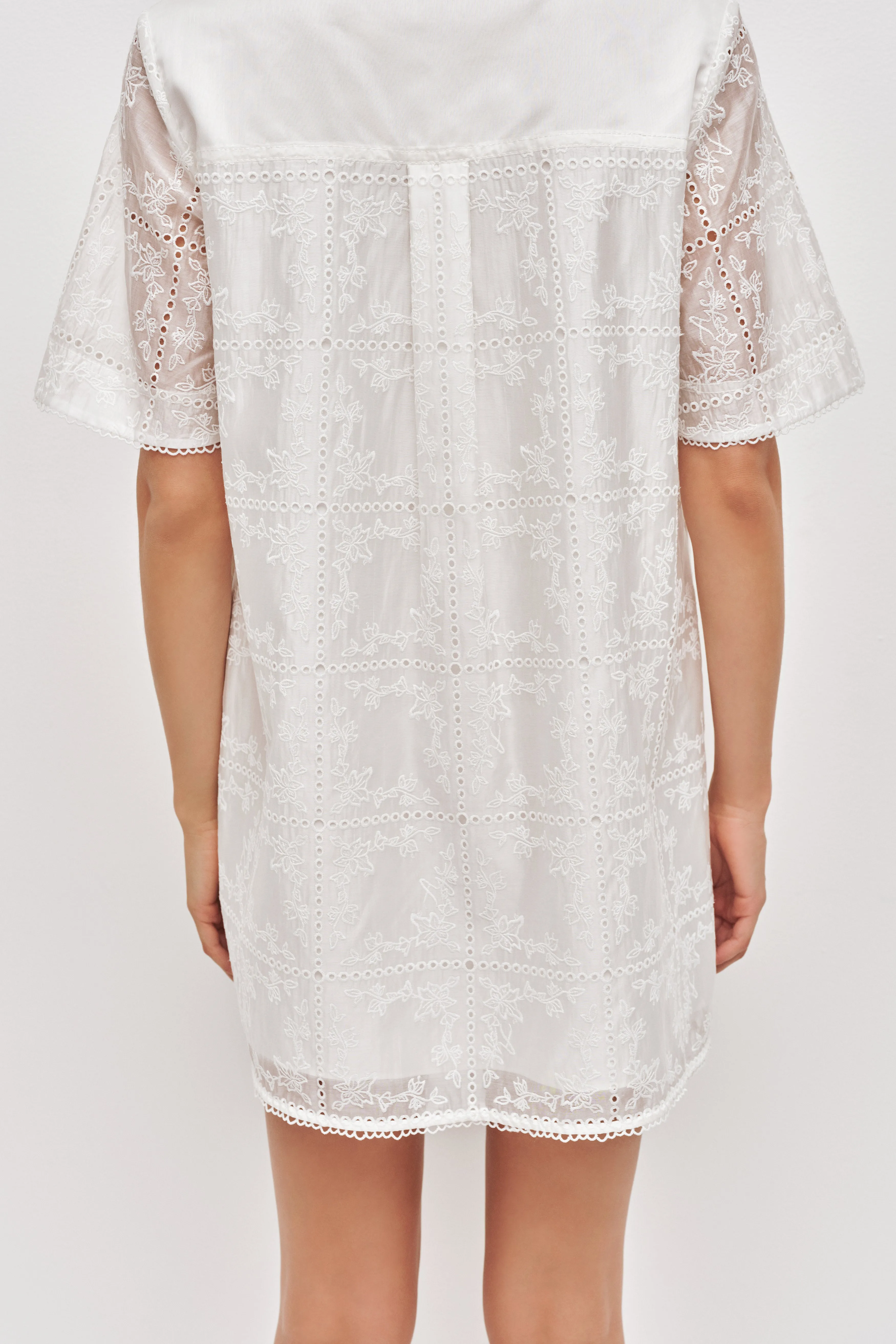 Merritt Embroidered Short Sleeve Dress sold by Aje product image thumbnail 5
