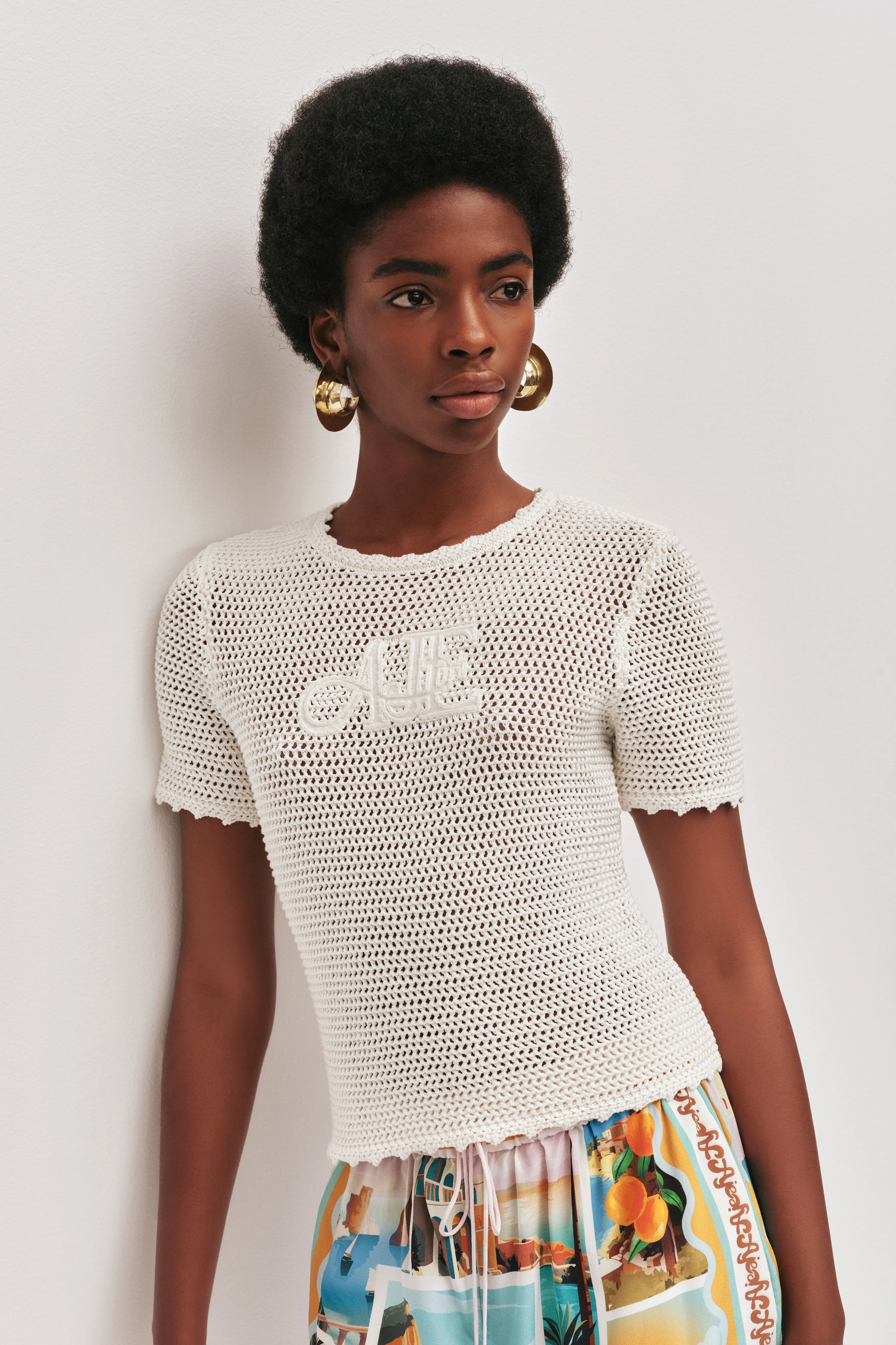 Uma Slim Knit Tee sold by Aje product image thumbnail 4