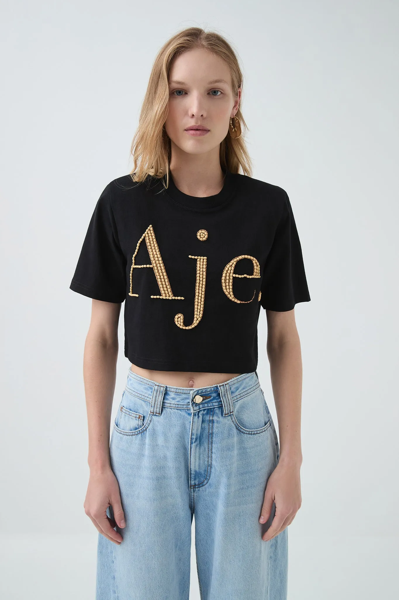 Arrow Cropped Tee sold by Aje