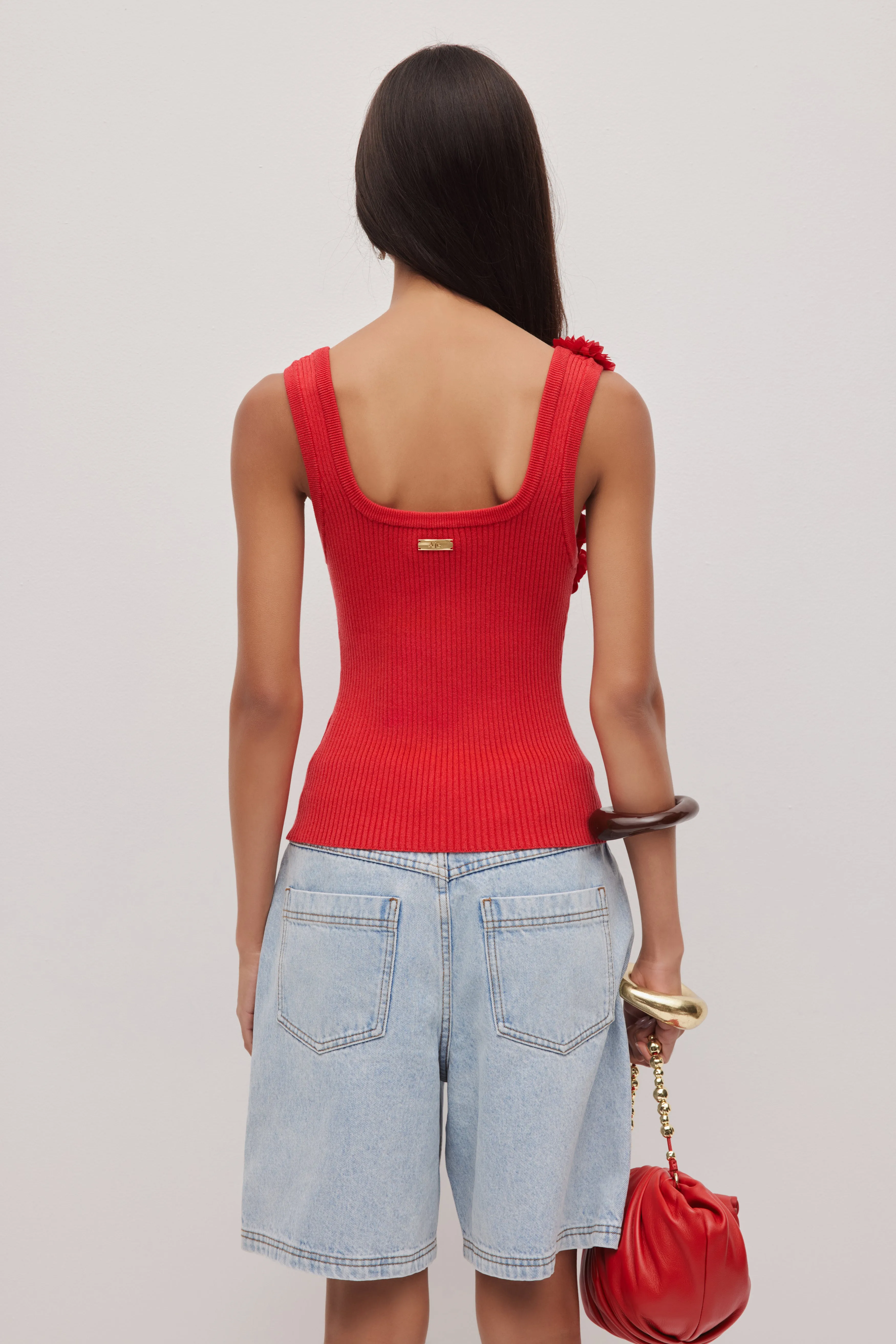 Emmy Flower Knit Tank sold by Aje product image thumbnail 4