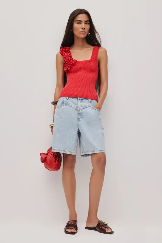 Emmy Flower Knit Tank sold by Aje