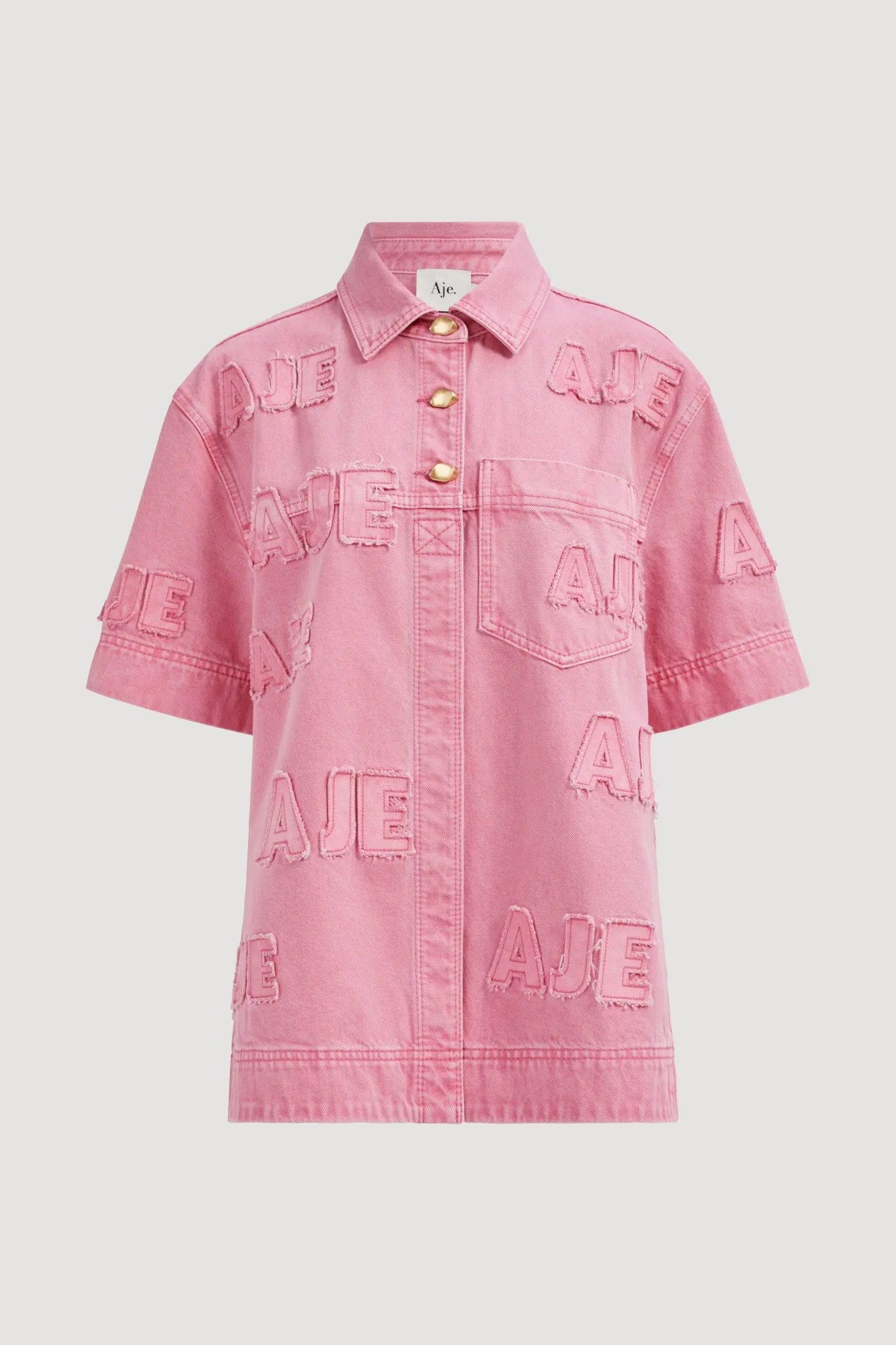 Electra Logo Denim Shirt sold by Aje product image thumbnail 2