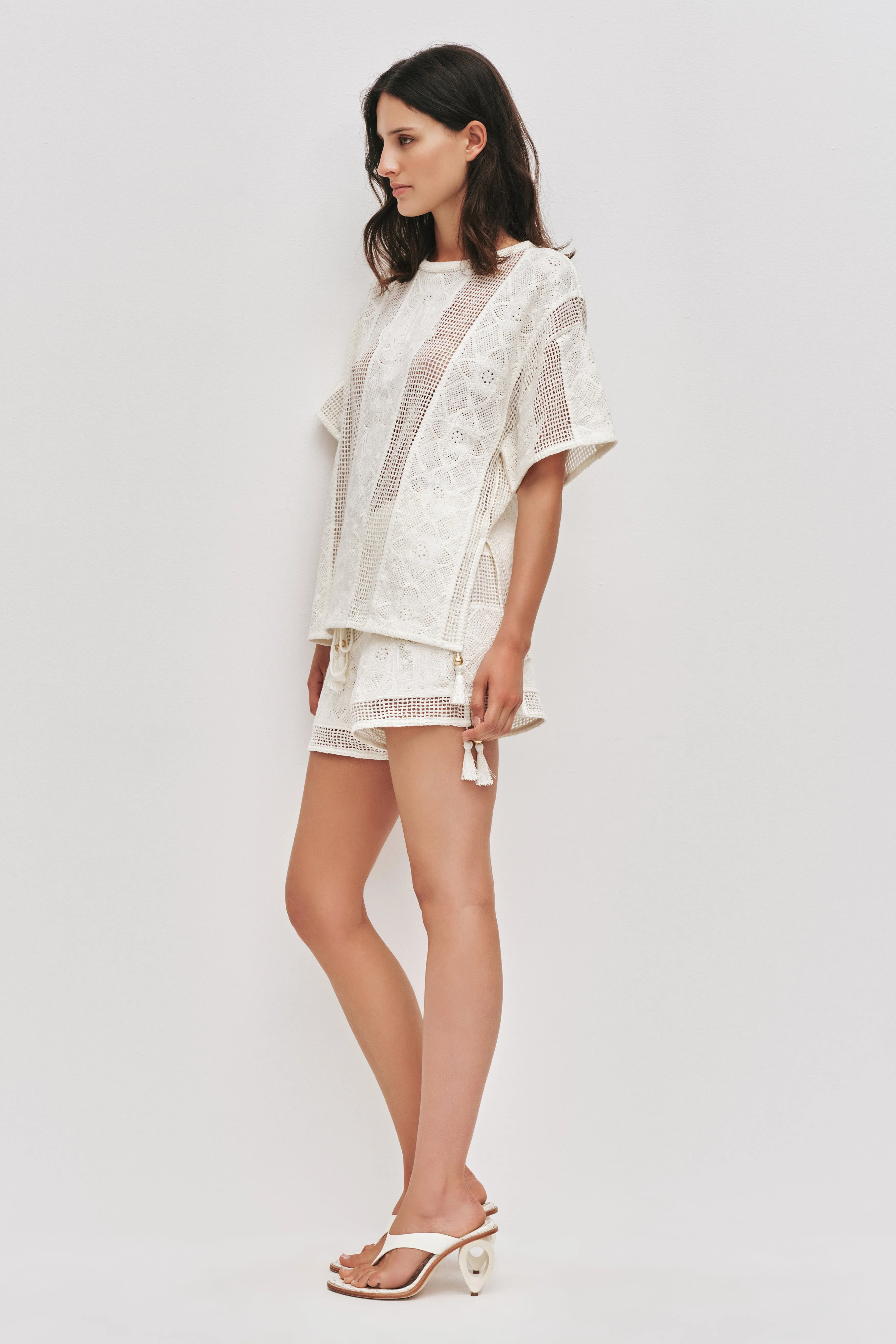Lilia Embroidered Knit Short sold by Aje product image thumbnail 3