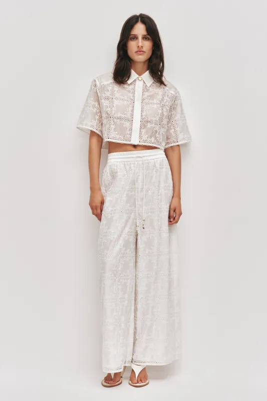 Merritt Embroidered Pant sold by Aje
