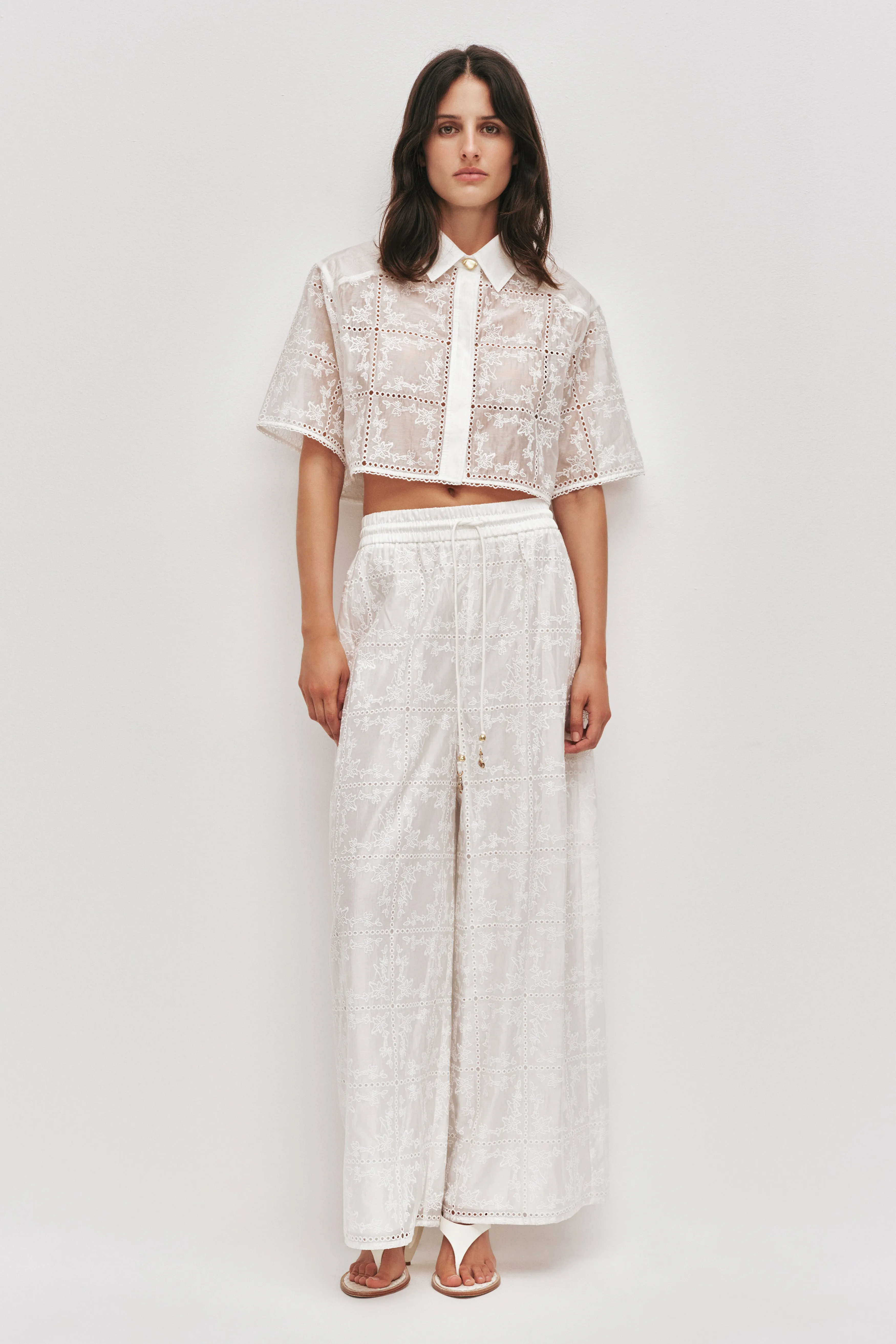 Merritt Embroidered Pant sold by Aje