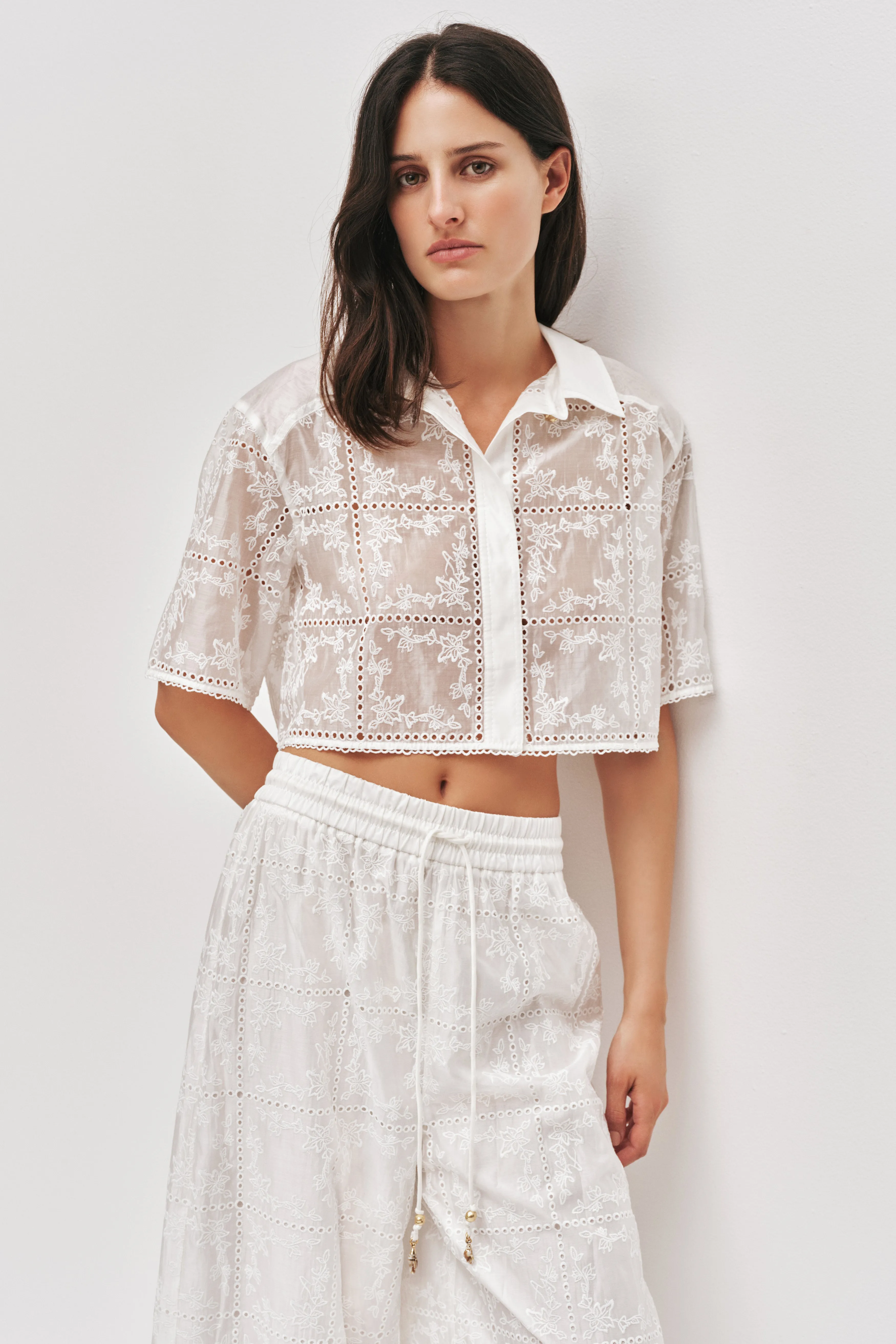 Merritt Embroidered Shirt sold by Aje product image thumbnail 3