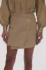 Realm Wrap Front Mini Skirt sold by Aje