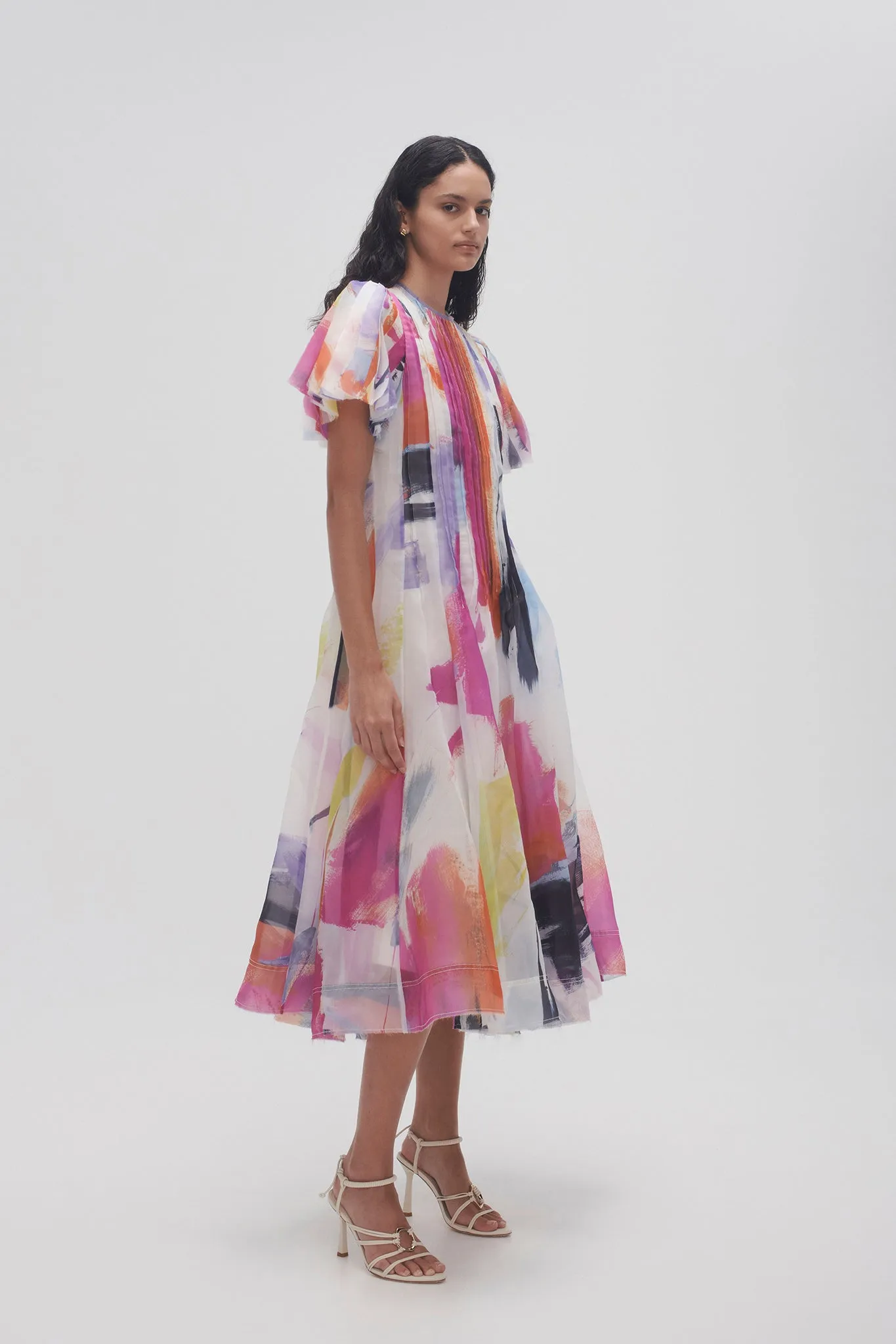 Nova Pleated Midi Dress sold by Aje product image thumbnail 3