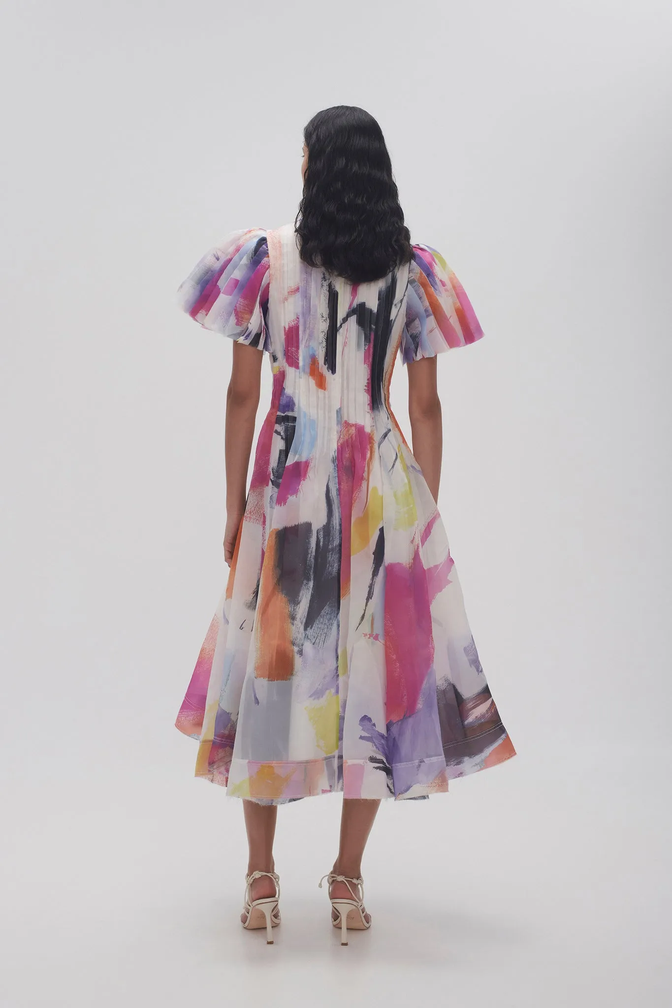Nova Pleated Midi Dress sold by Aje product image thumbnail 5