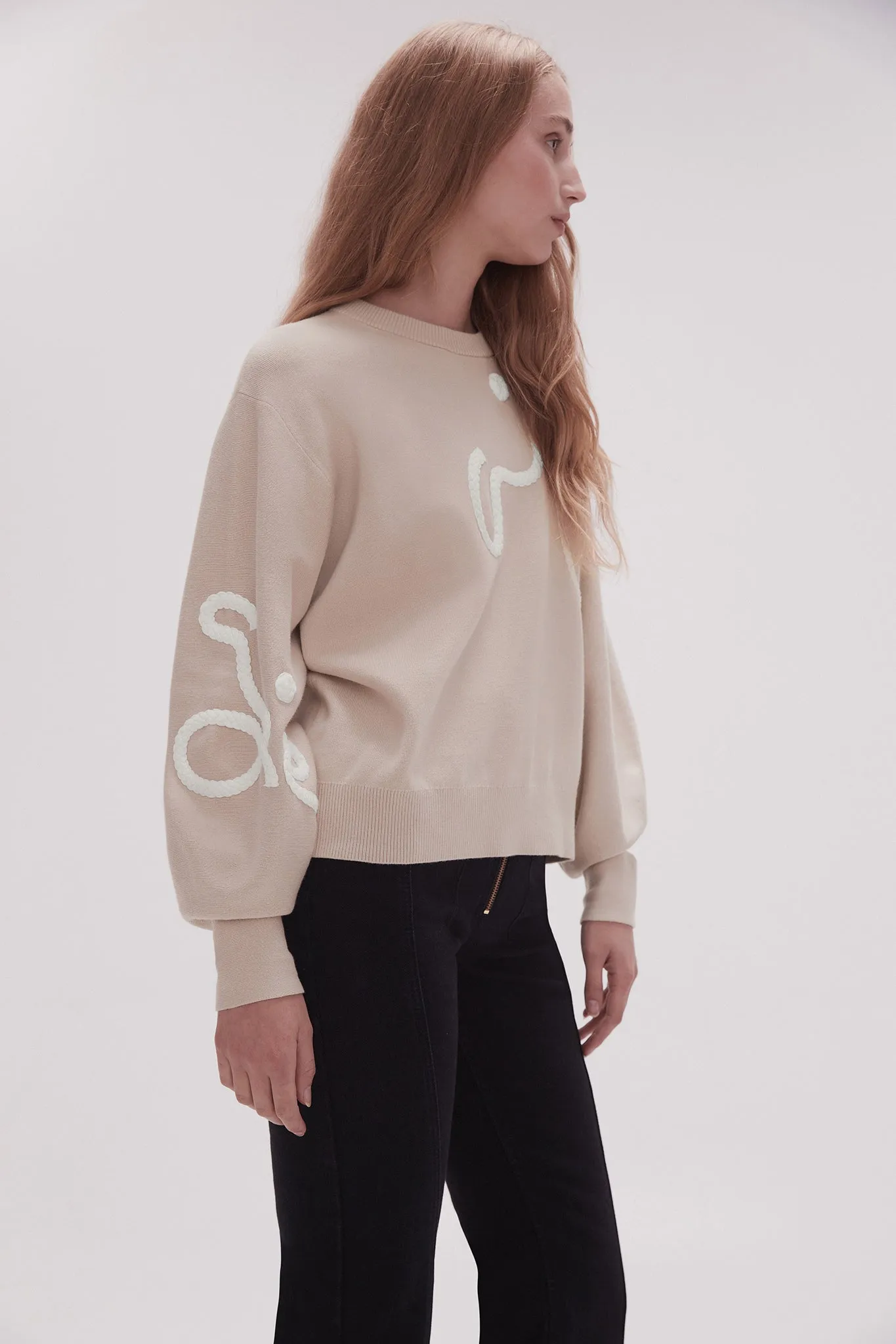 Symbol Calligraphy Knit Jumper sold by Aje product image thumbnail 5