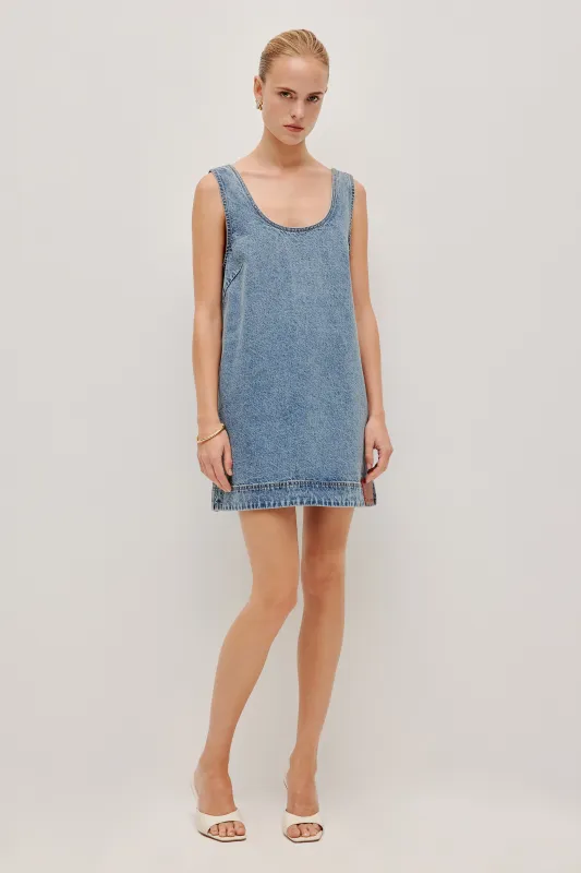 Blues Denim Mini Dress sold by Aje