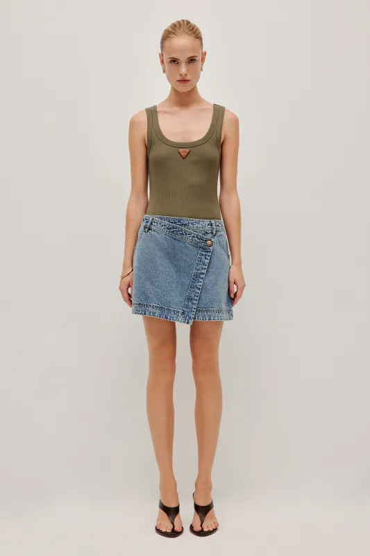 Cowrie Scoop Tank sold by Aje