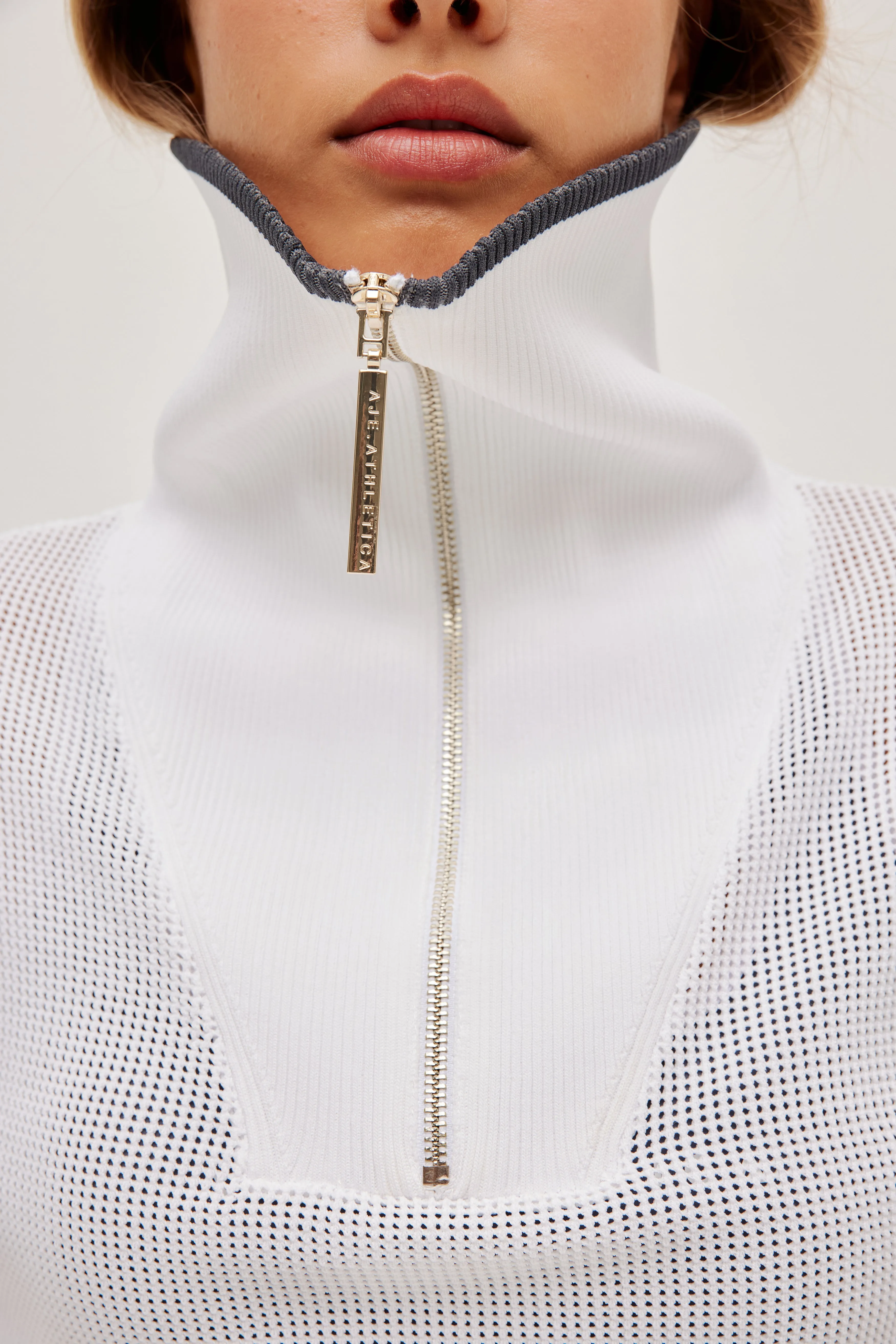 1/4 Zip Knit Jumper sold by Aje product image thumbnail 4