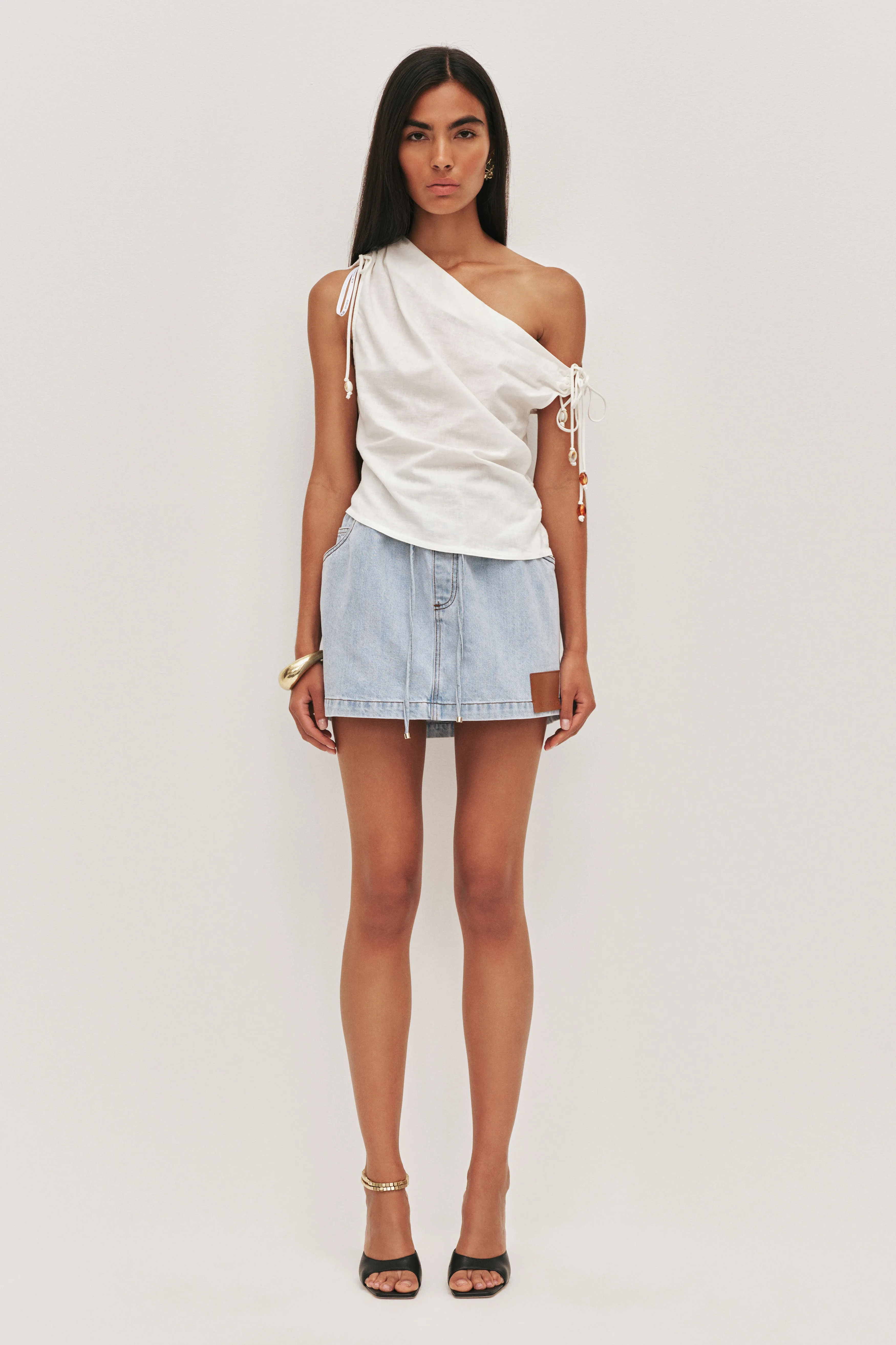 Flynn Denim Mini Skirt sold by Aje product image thumbnail 5