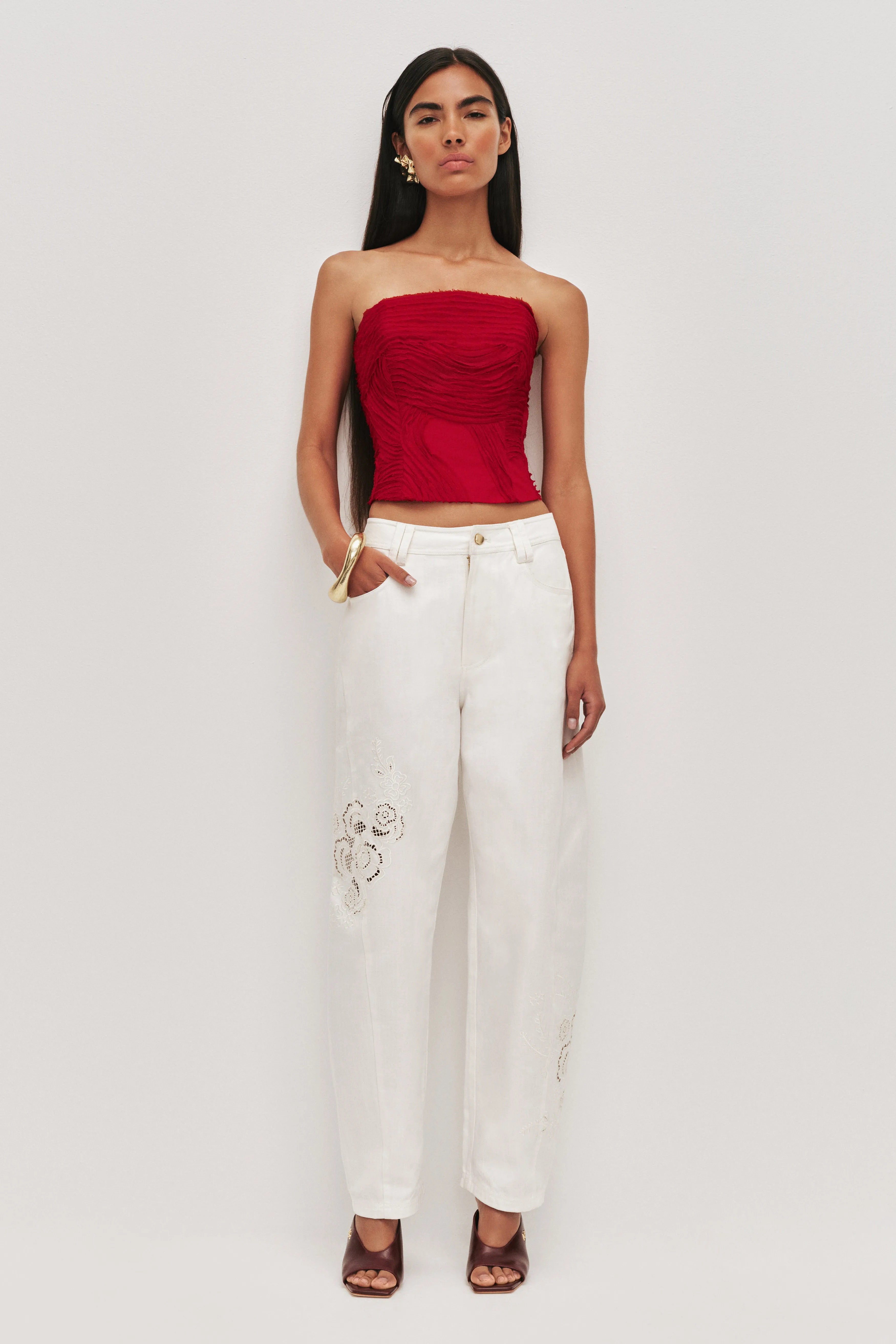 Wave Bustier sold by Aje