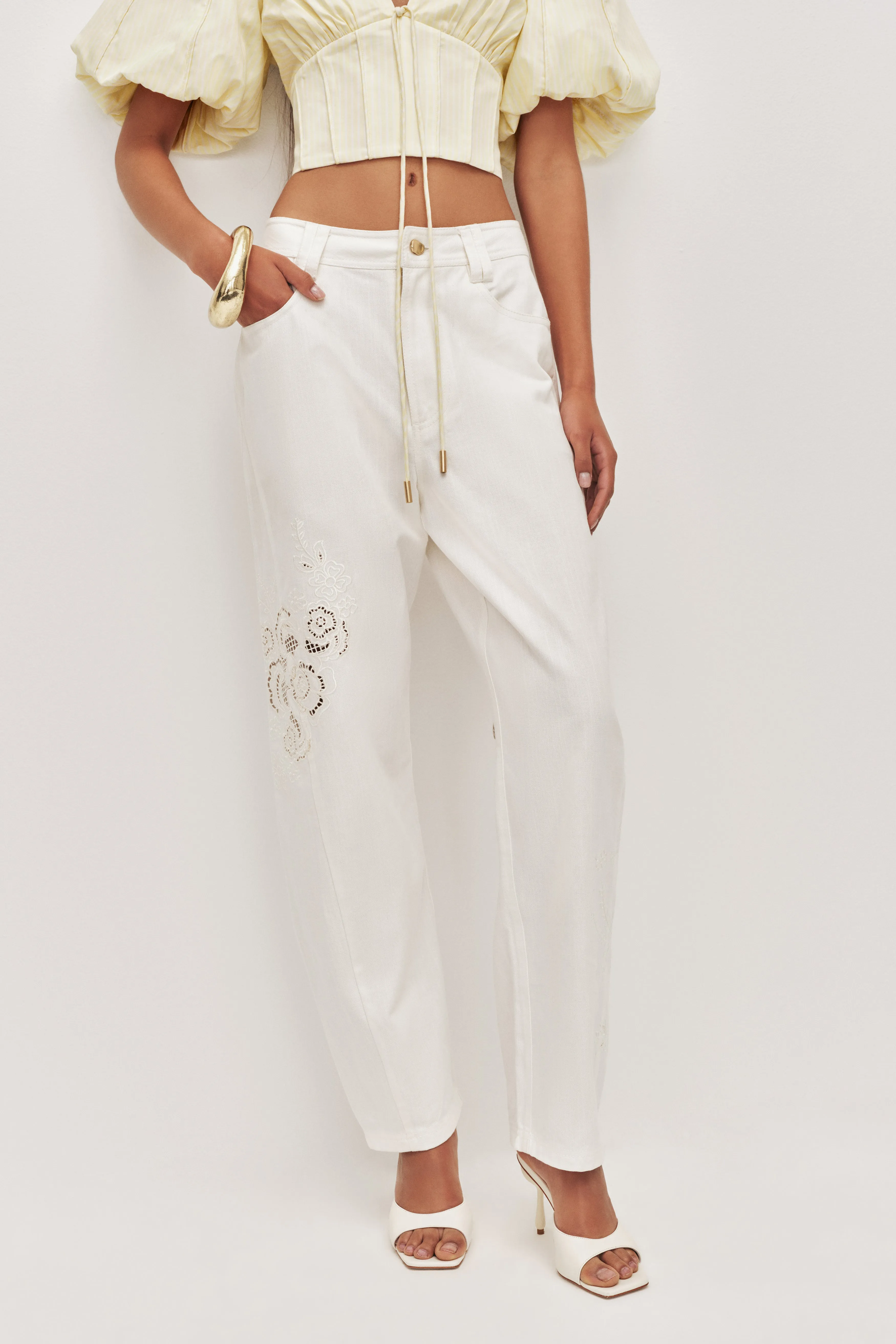 Halo Embroidered Pant sold by Aje product image thumbnail 3