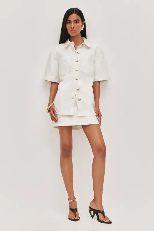 Halo Embroidered Shirt sold by Aje