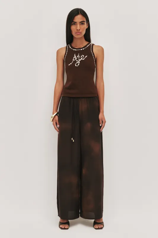 Meadow Pearl Knit Tank sold by Aje