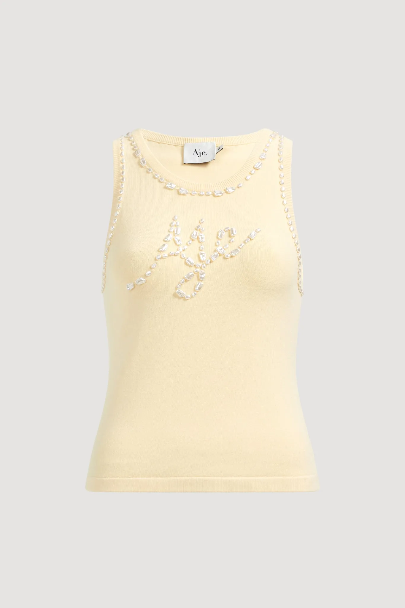 Meadow Pearl Knit Tank sold by Aje product image thumbnail 2