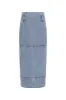 Outline Denim Midi Skirt sold by Aje