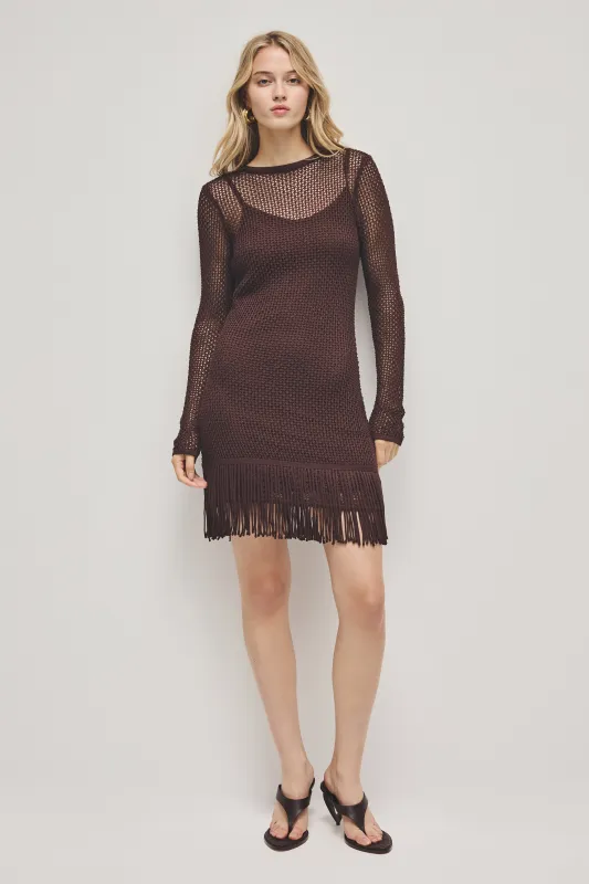 Velra Long Sleeve Mini Dress made by Aje