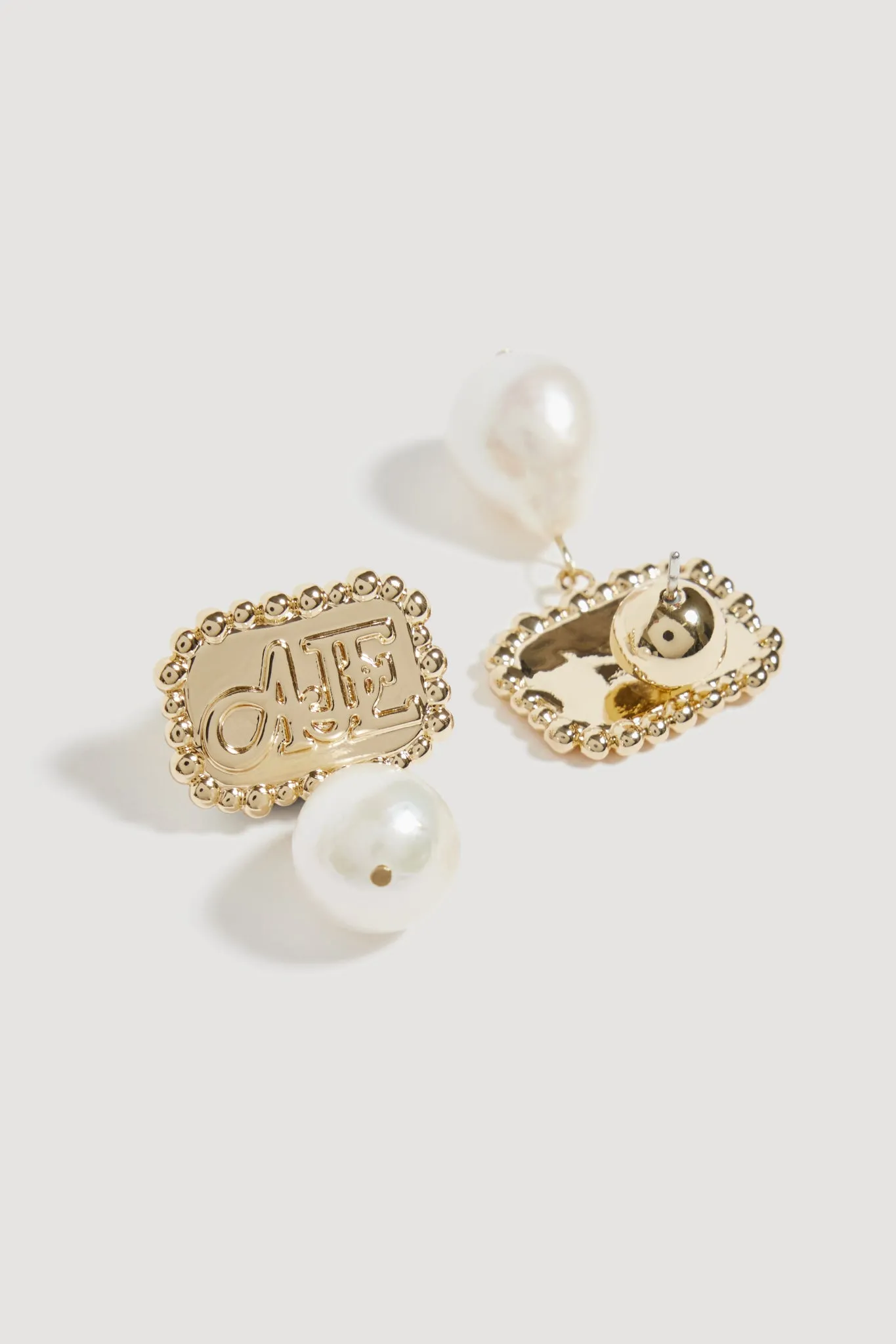 Aestra Pearl Drop Logo Earring sold by Aje product image thumbnail 2