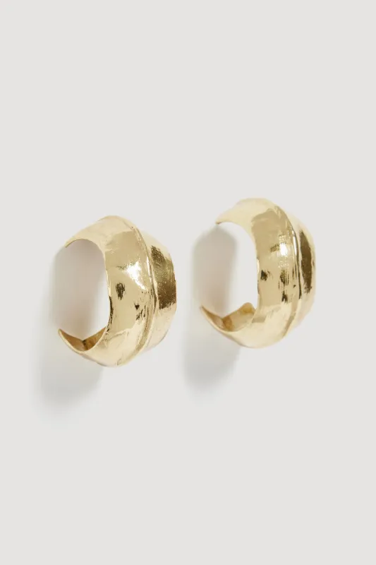 Serne Small Pinched Hoop sold by Aje