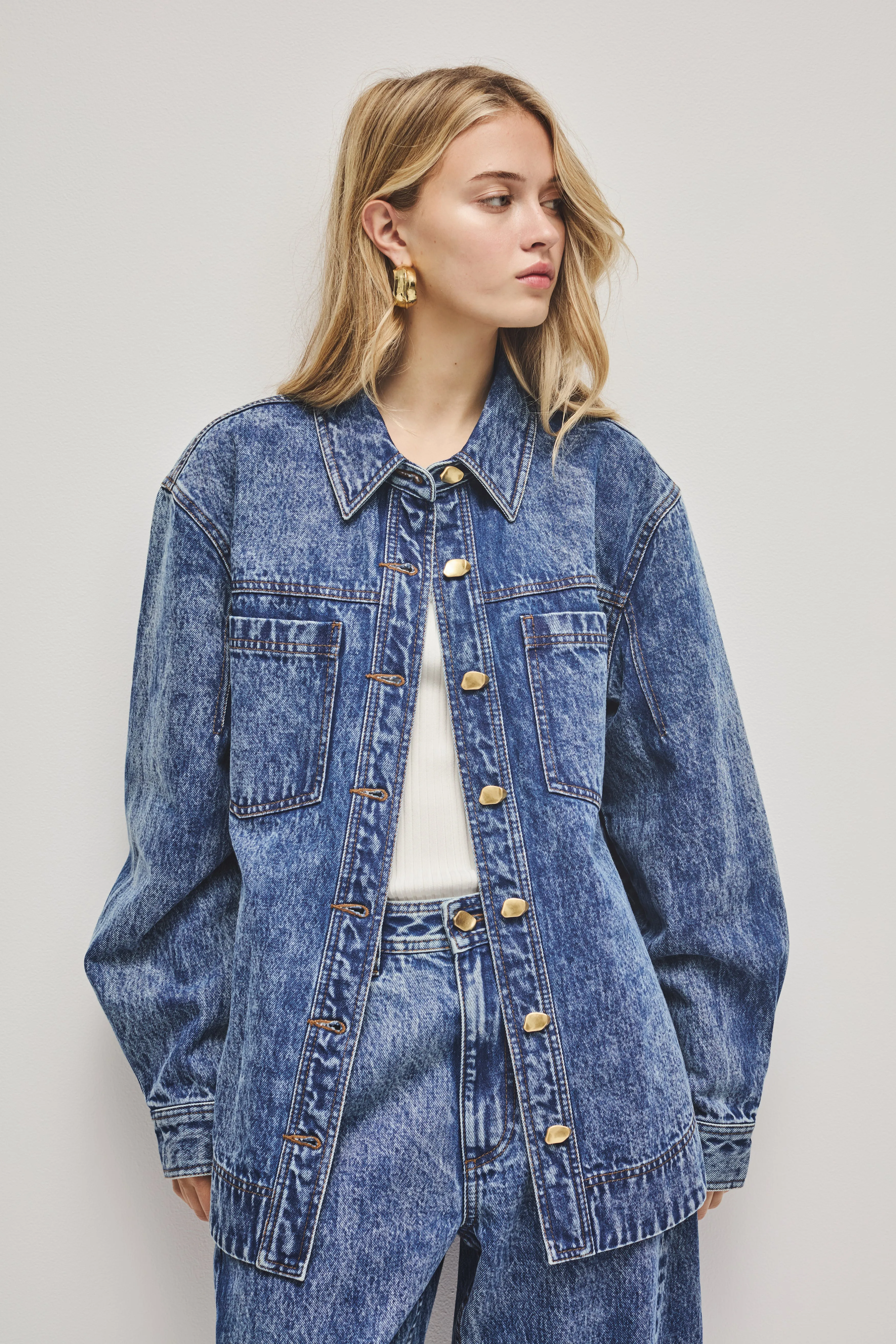 Angelina Denim Shirt sold by Aje product image thumbnail 4