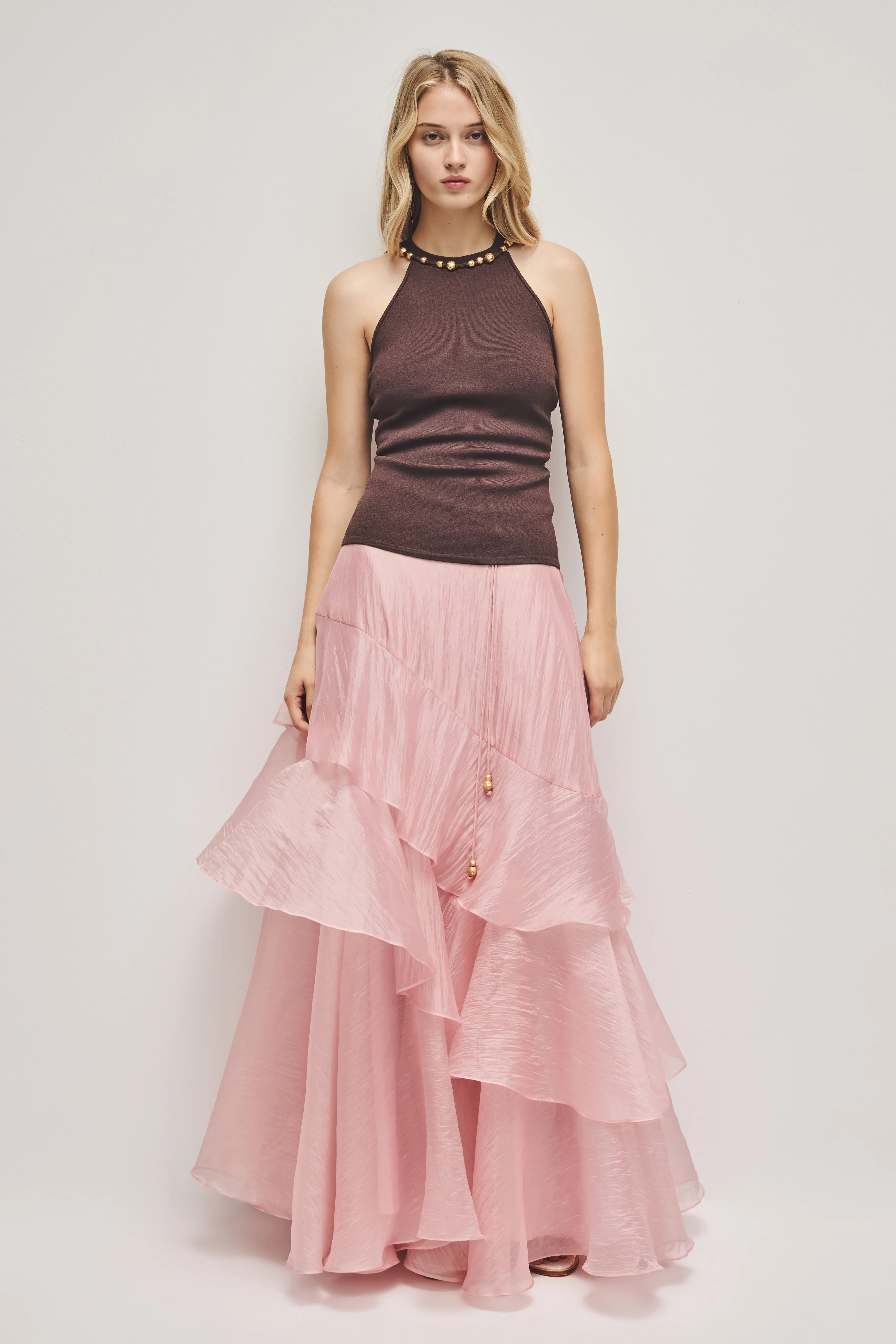 Baroque Knit Tank sold by Aje