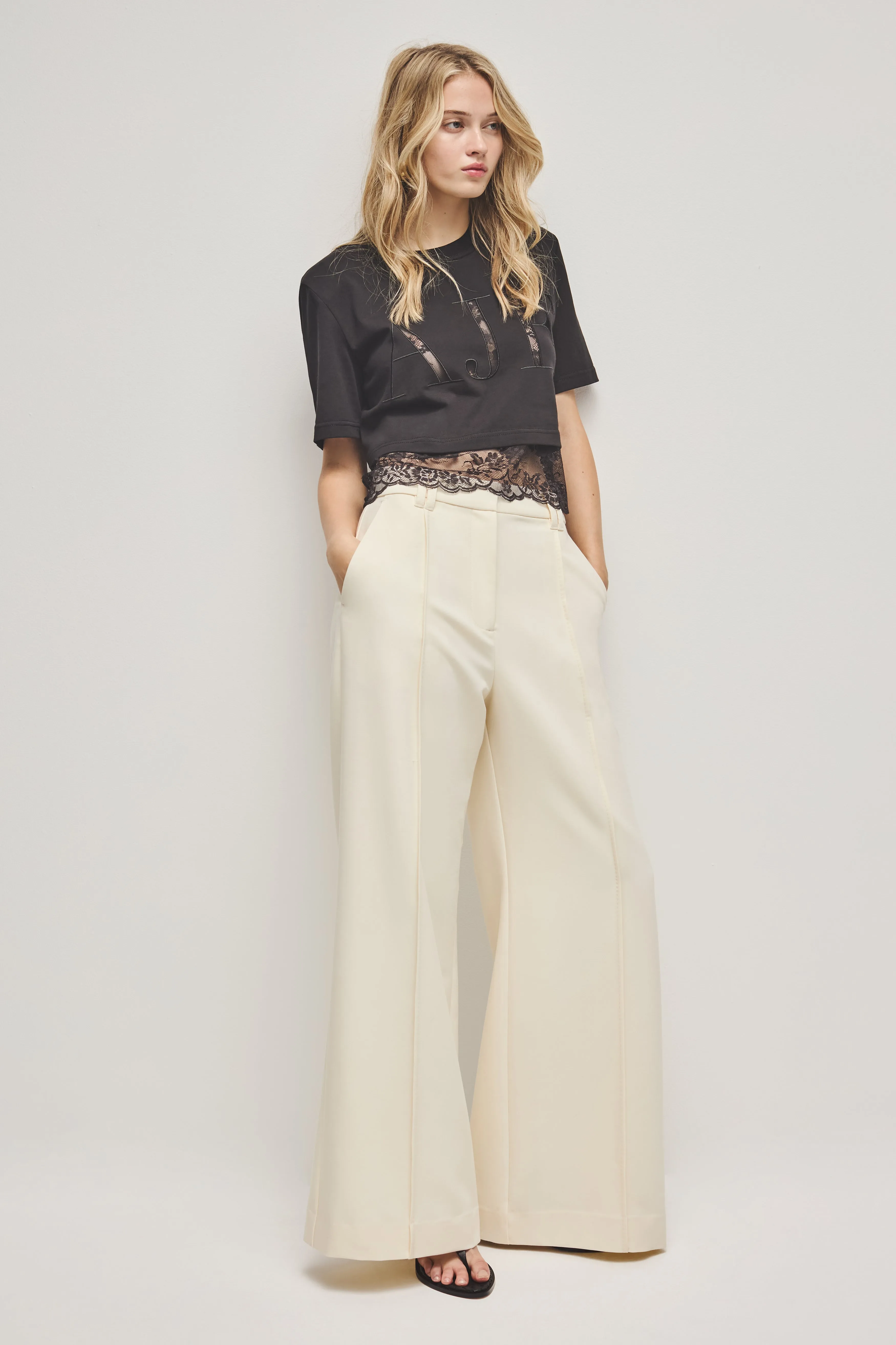 Kayla Lace Underlay Crop Tee sold by Aje product image thumbnail 3