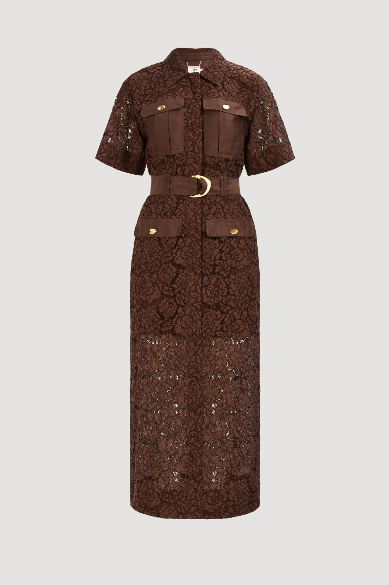 Mystic Lace Shirt Dress sold by Aje product image thumbnail 2