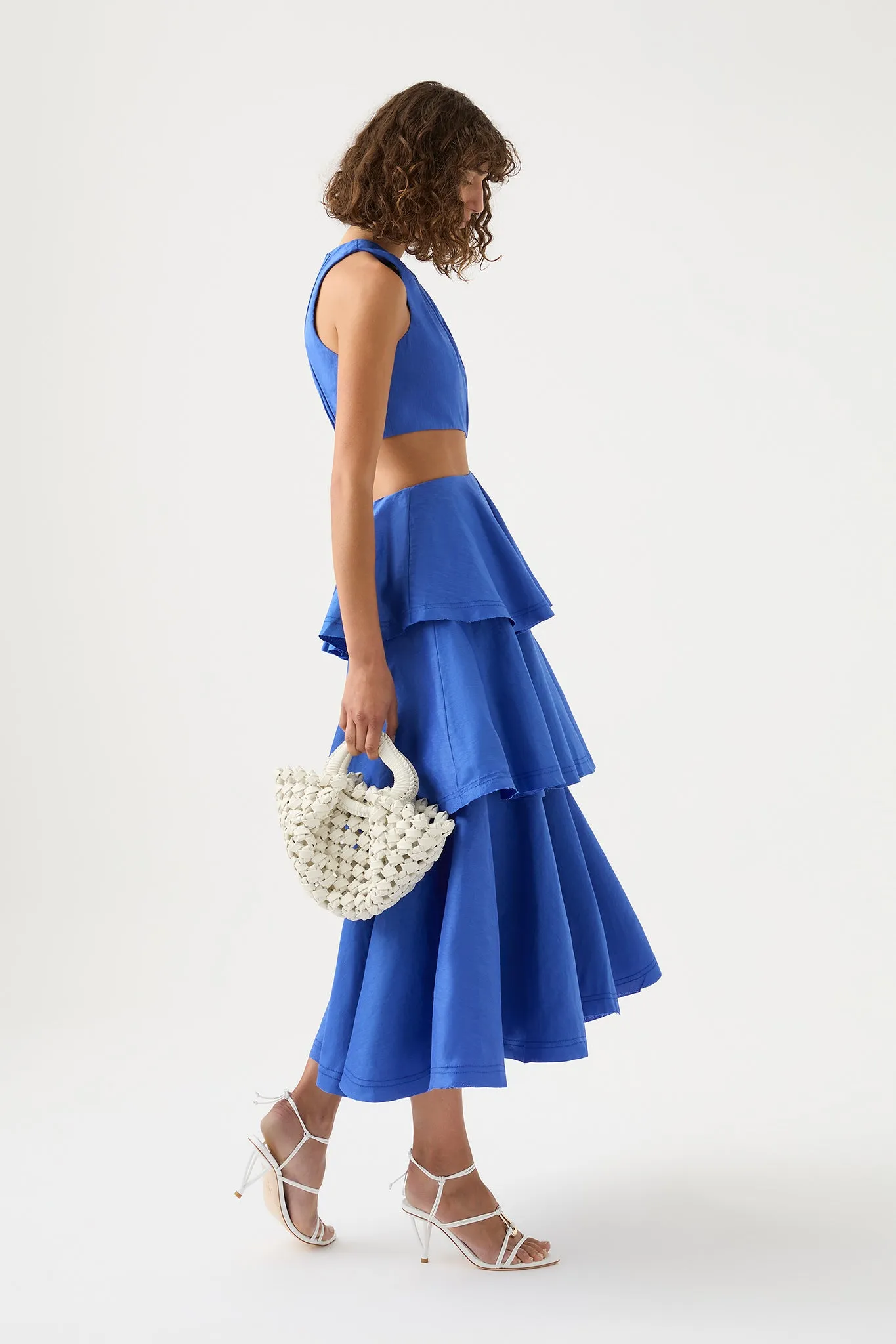 Wave Cut Out Ring Midi Dress sold by Aje product image thumbnail 3