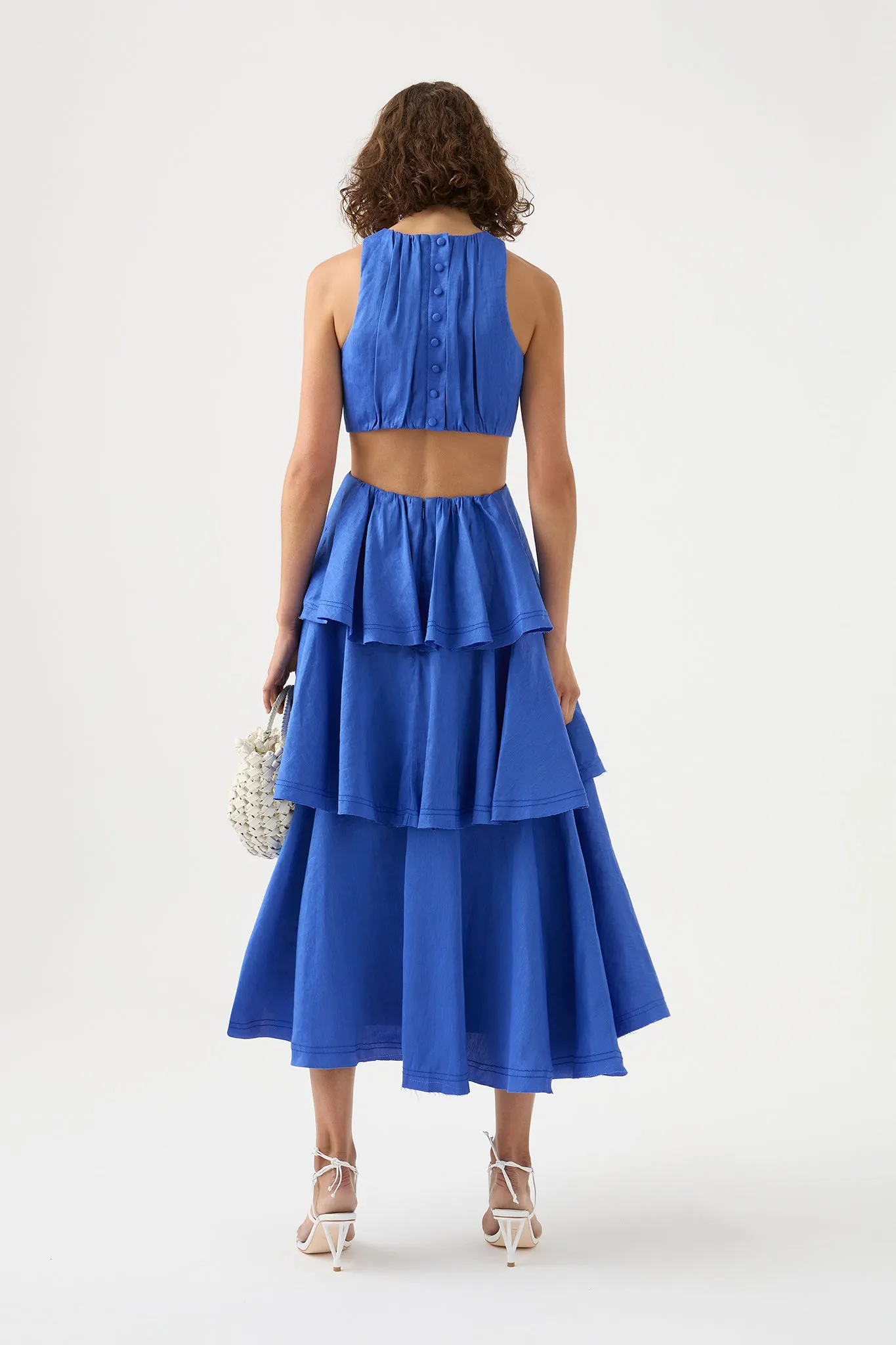 Wave Cut Out Ring Midi Dress sold by Aje product image thumbnail 5