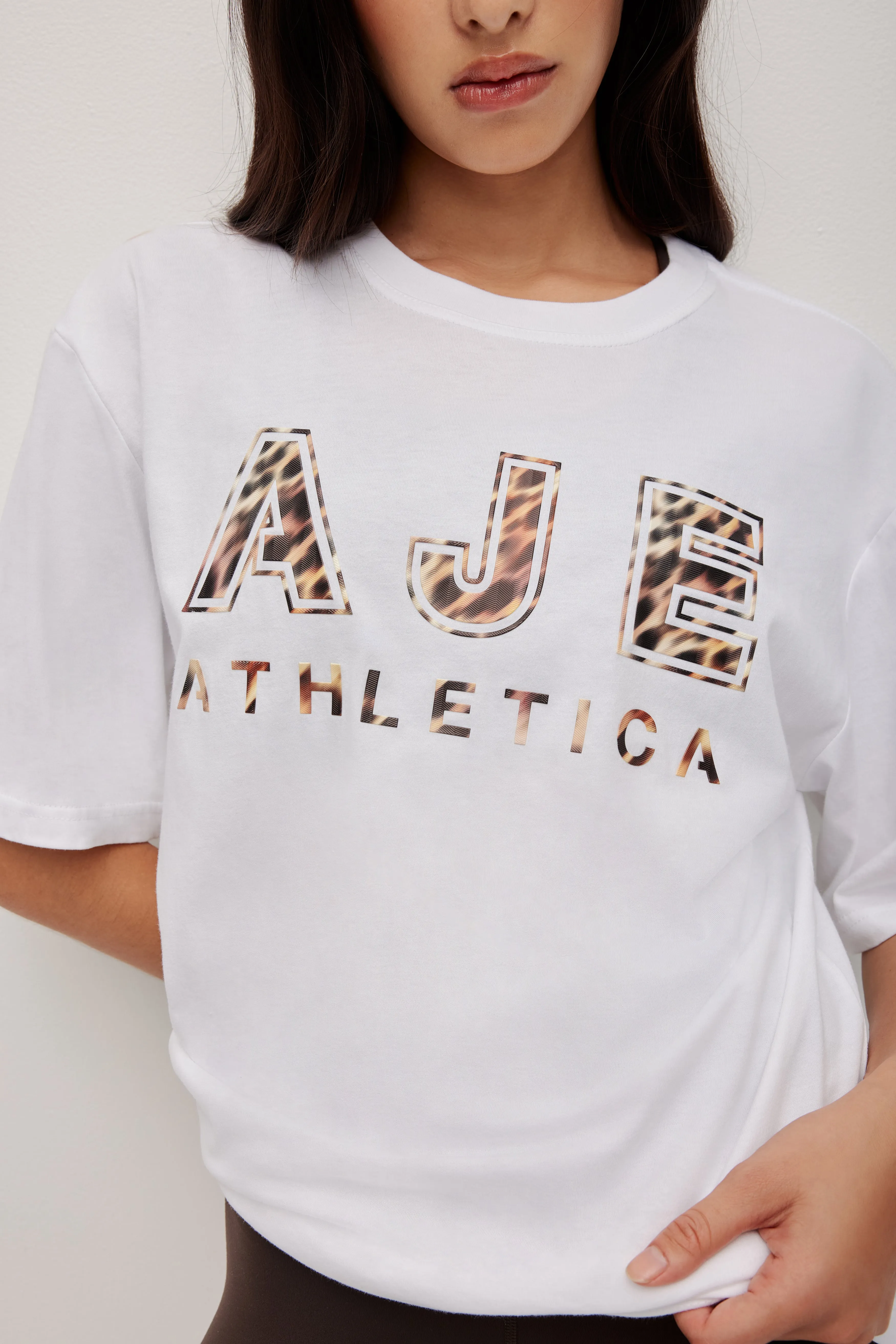 Blurred Leopard Tee 102 sold by Aje product image thumbnail 4