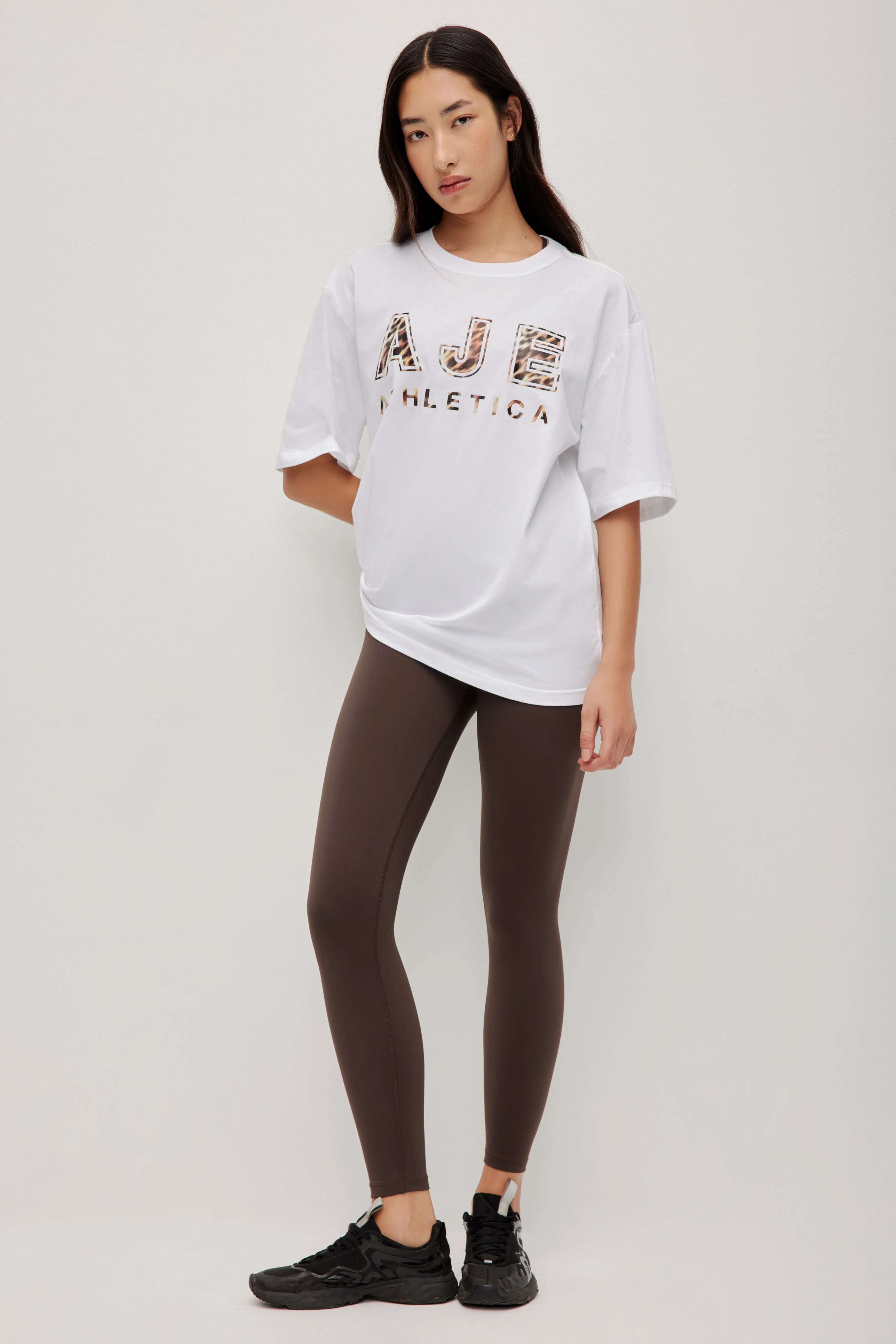 Blurred Leopard Tee 102 sold by Aje