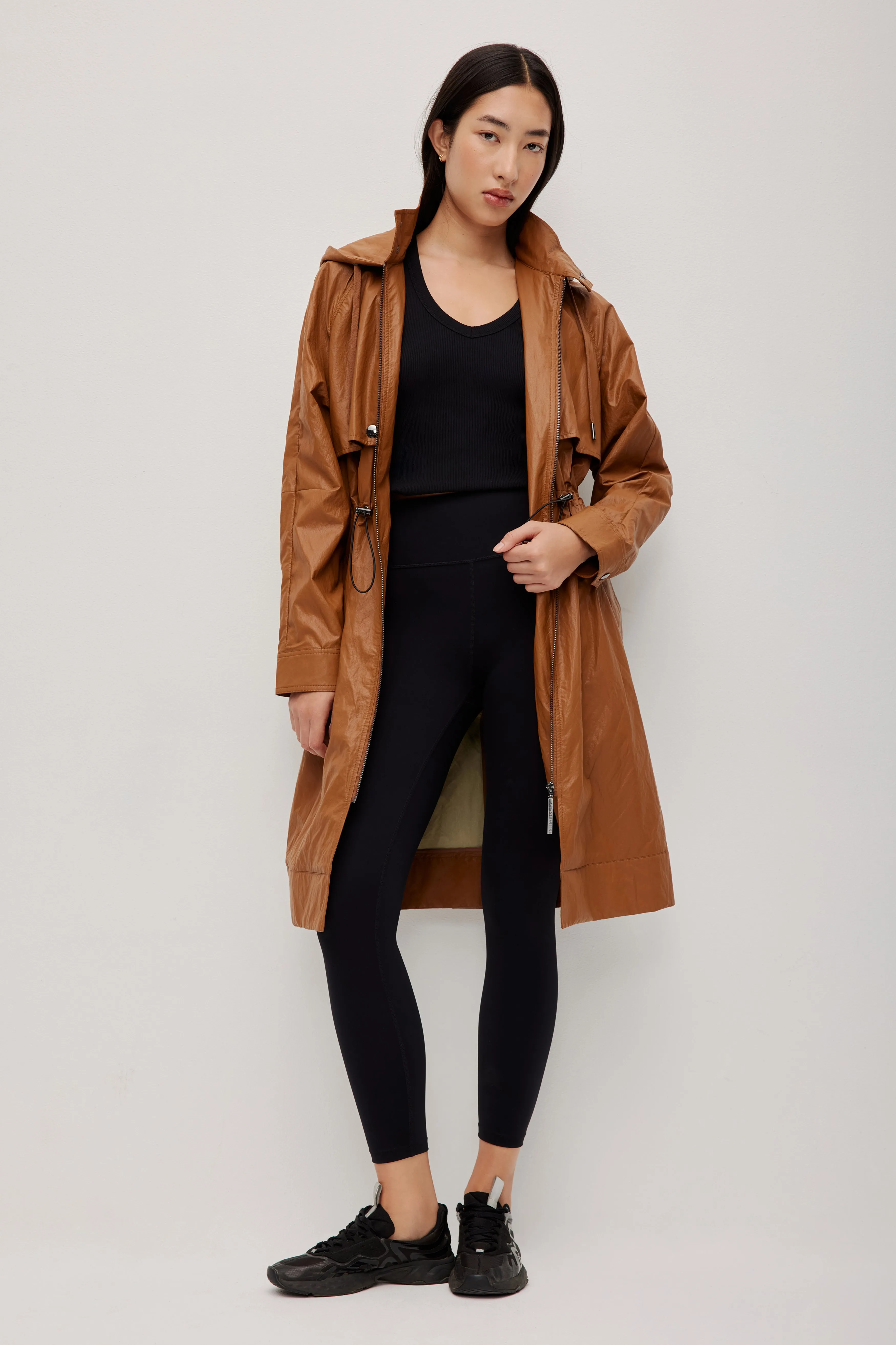 Drawcord Hooded Trench Coat sold by Aje product image thumbnail 3