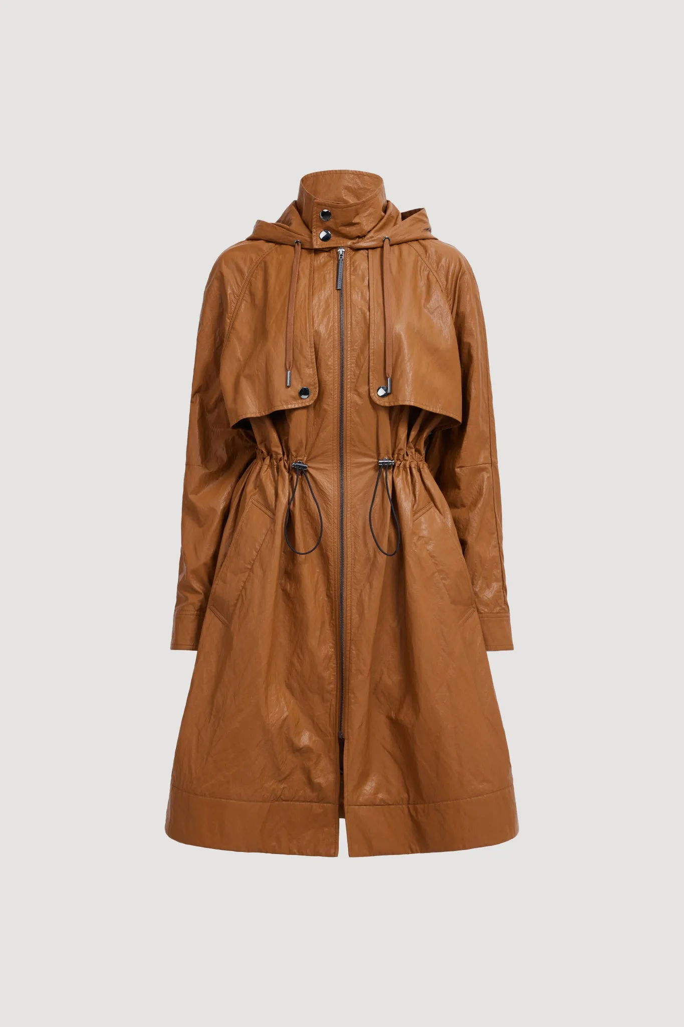 Drawcord Hooded Trench Coat sold by Aje product image thumbnail 2