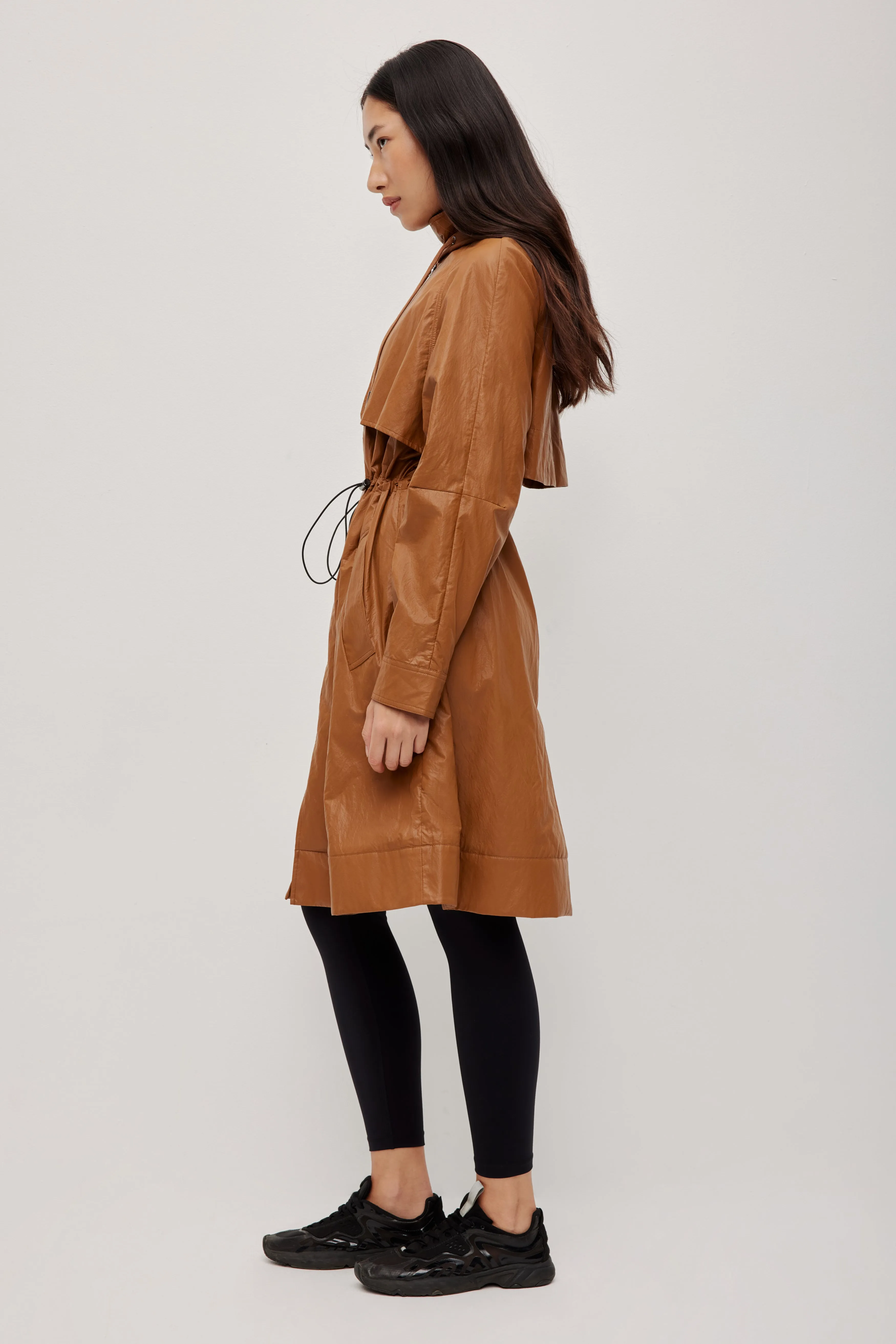 Drawcord Hooded Trench Coat sold by Aje product image thumbnail 5