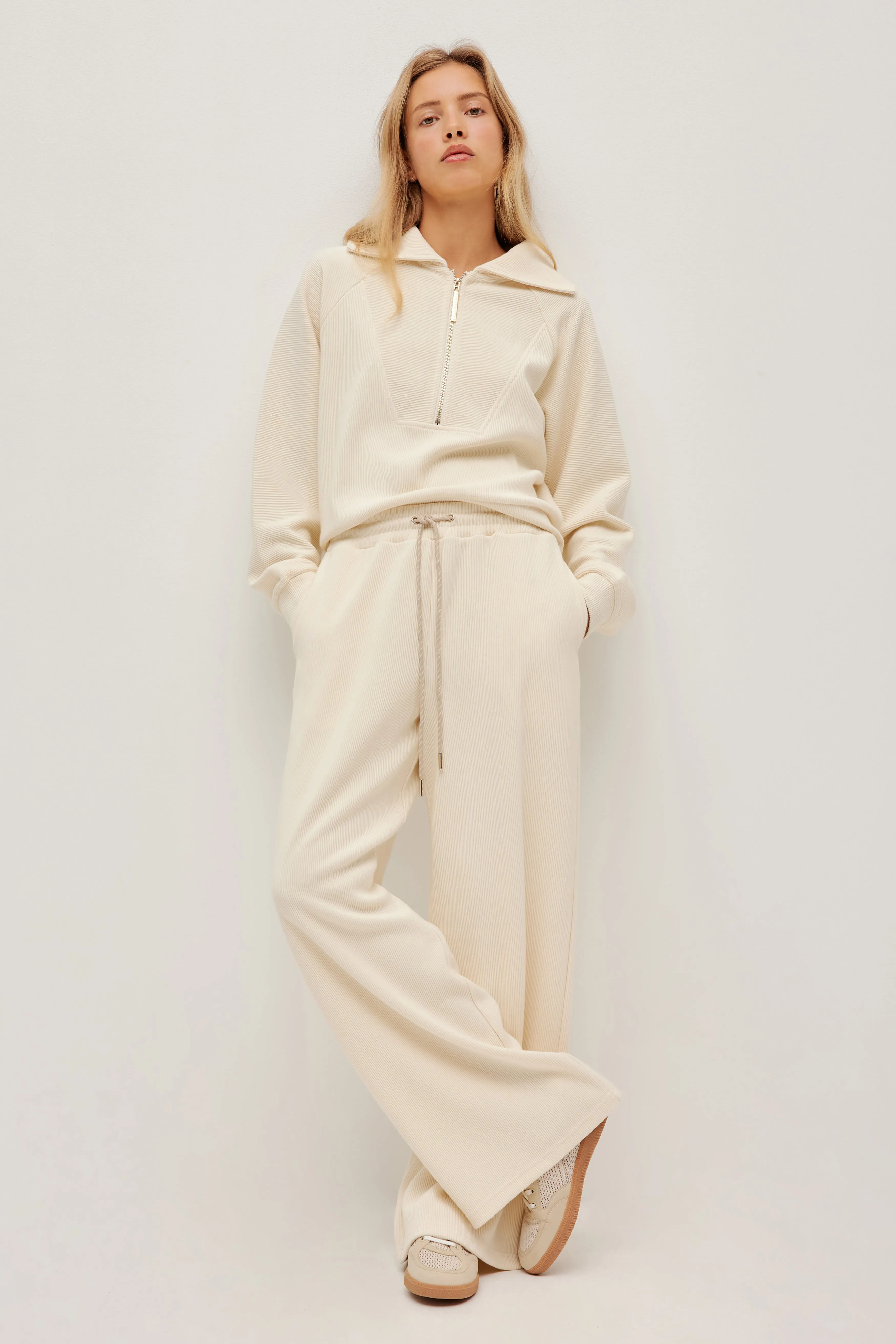 Rib 1/4 Zip Jumper sold by Aje