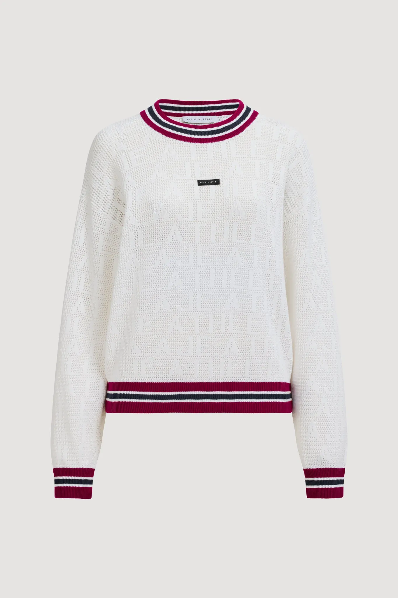 Contrast Logo Knit Crew 417 sold by Aje product image thumbnail 2