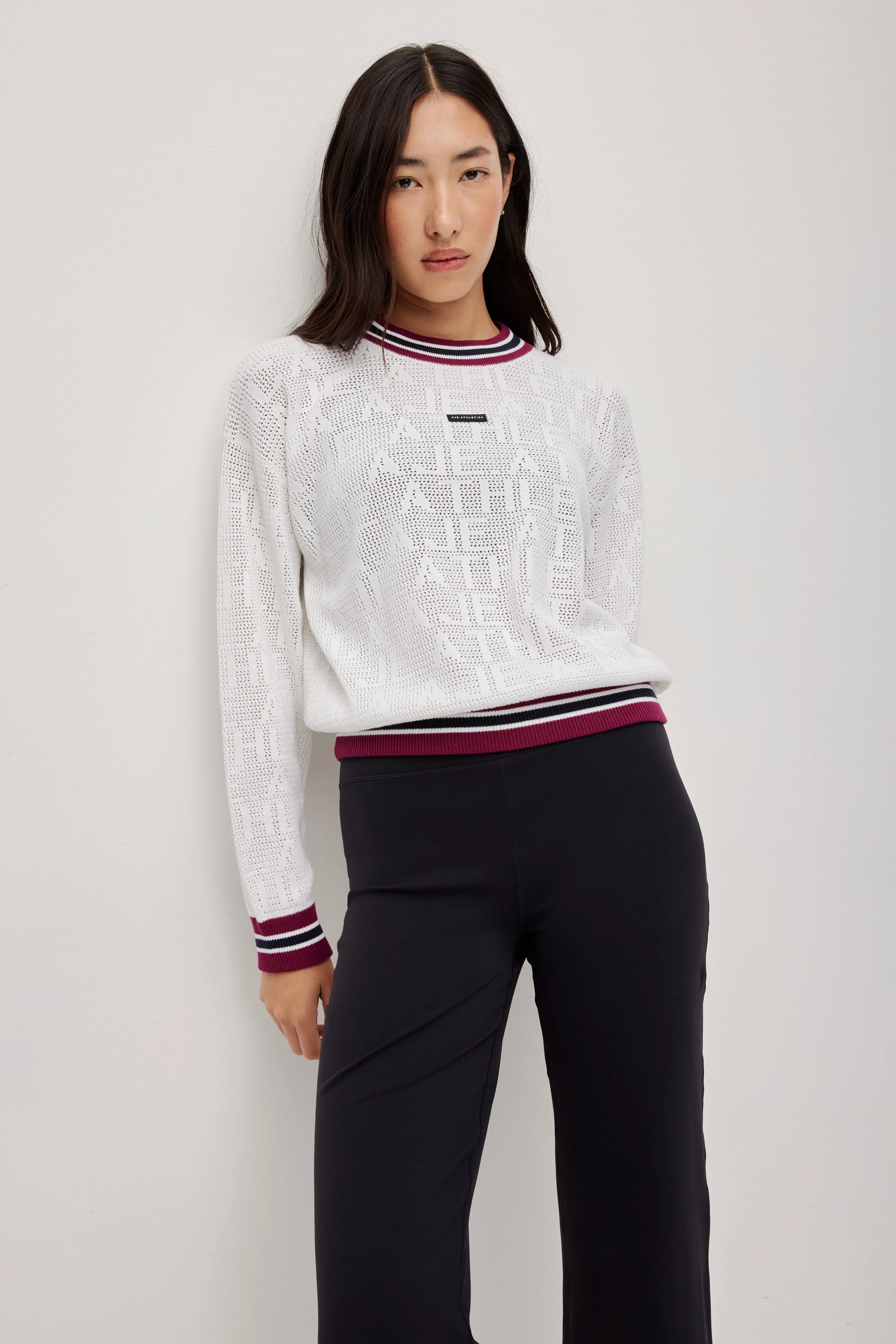 Contrast Logo Knit Crew 417 sold by Aje product image thumbnail 3