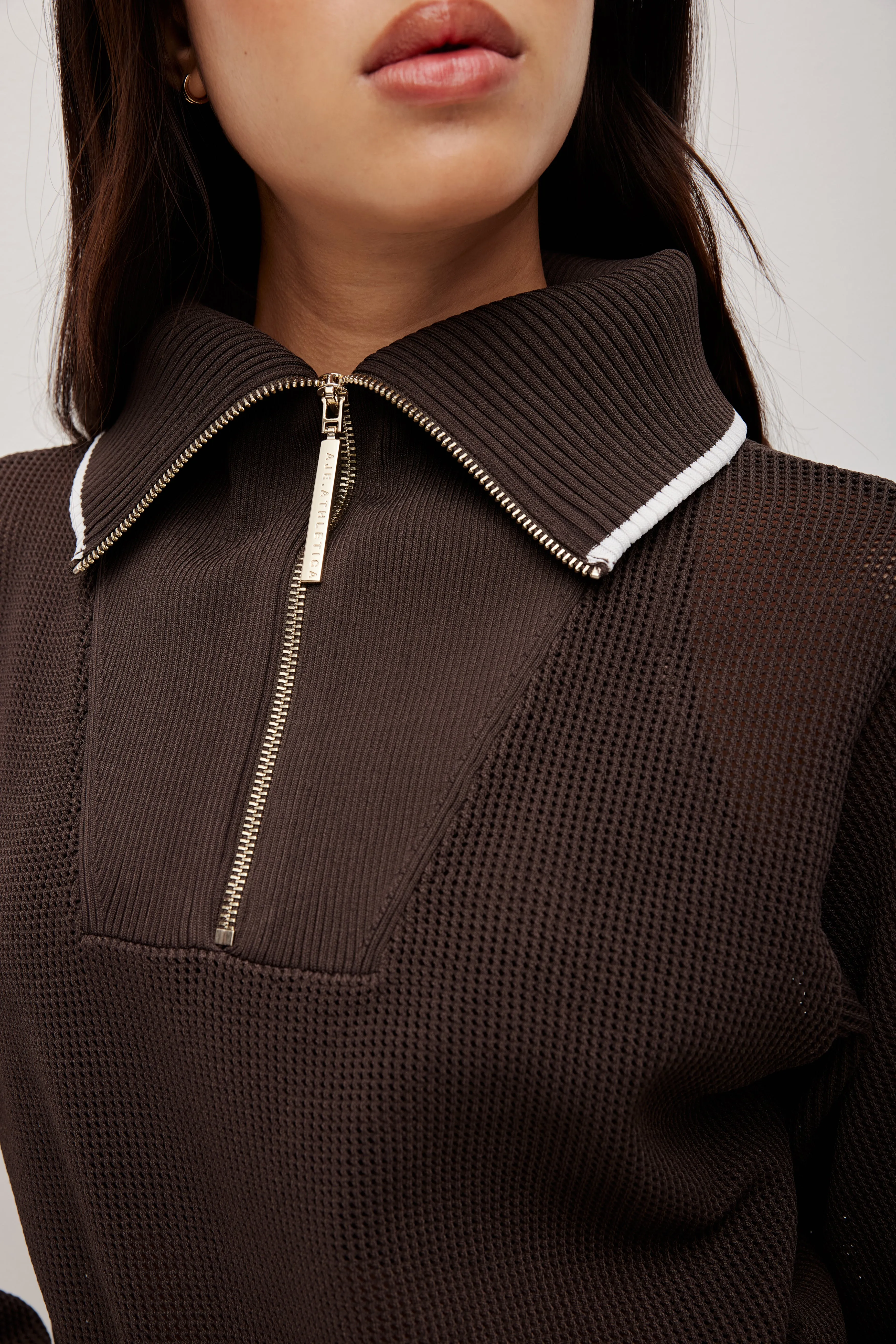 1/4 Zip Knit Jumper sold by Aje product image thumbnail 4